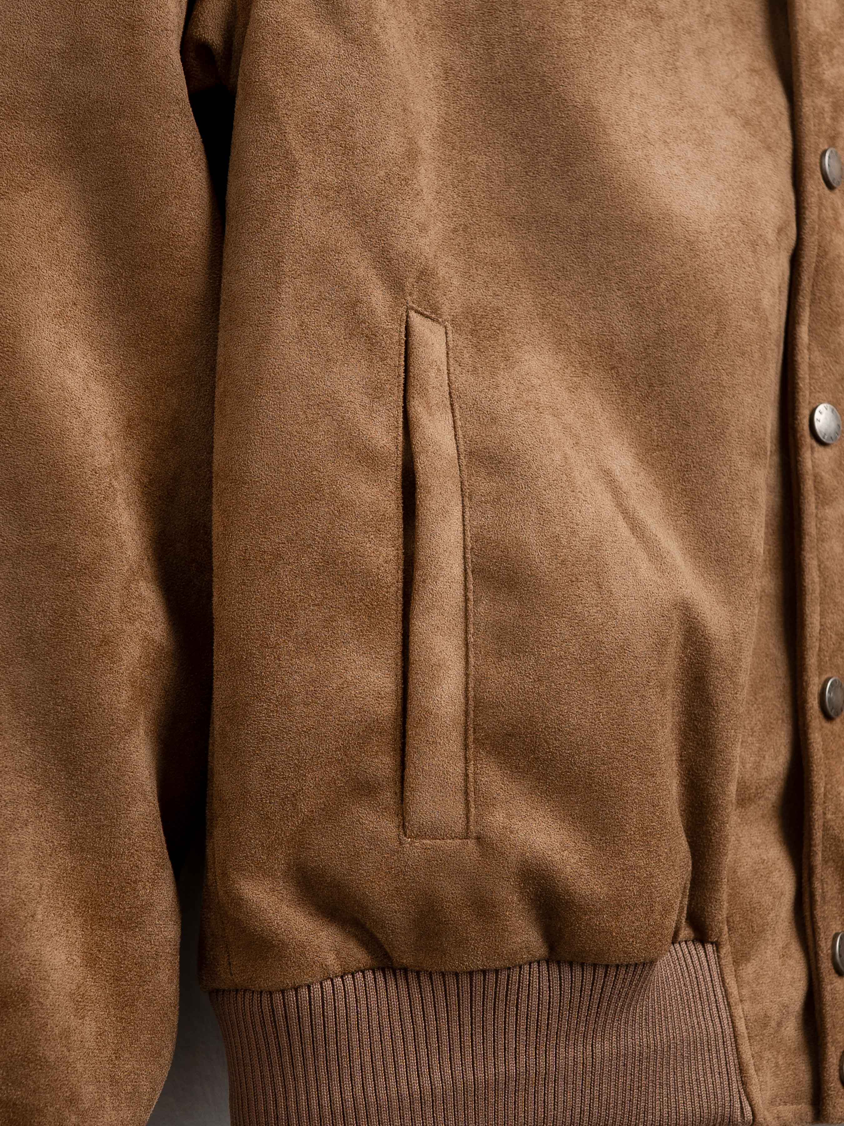 Harvard Suede Jacket - Mocha