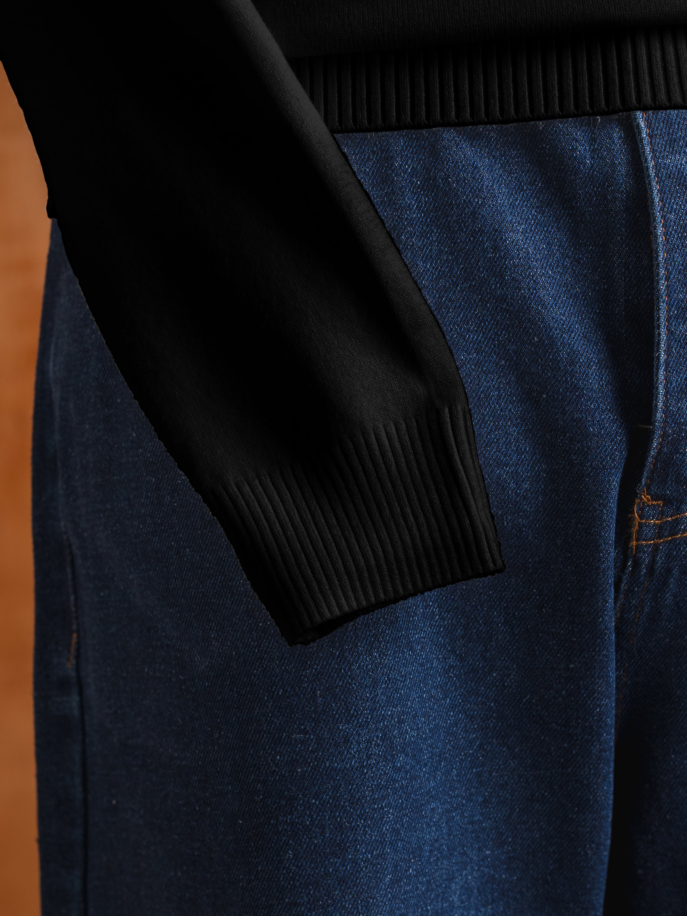 High Neck Sweater - Black