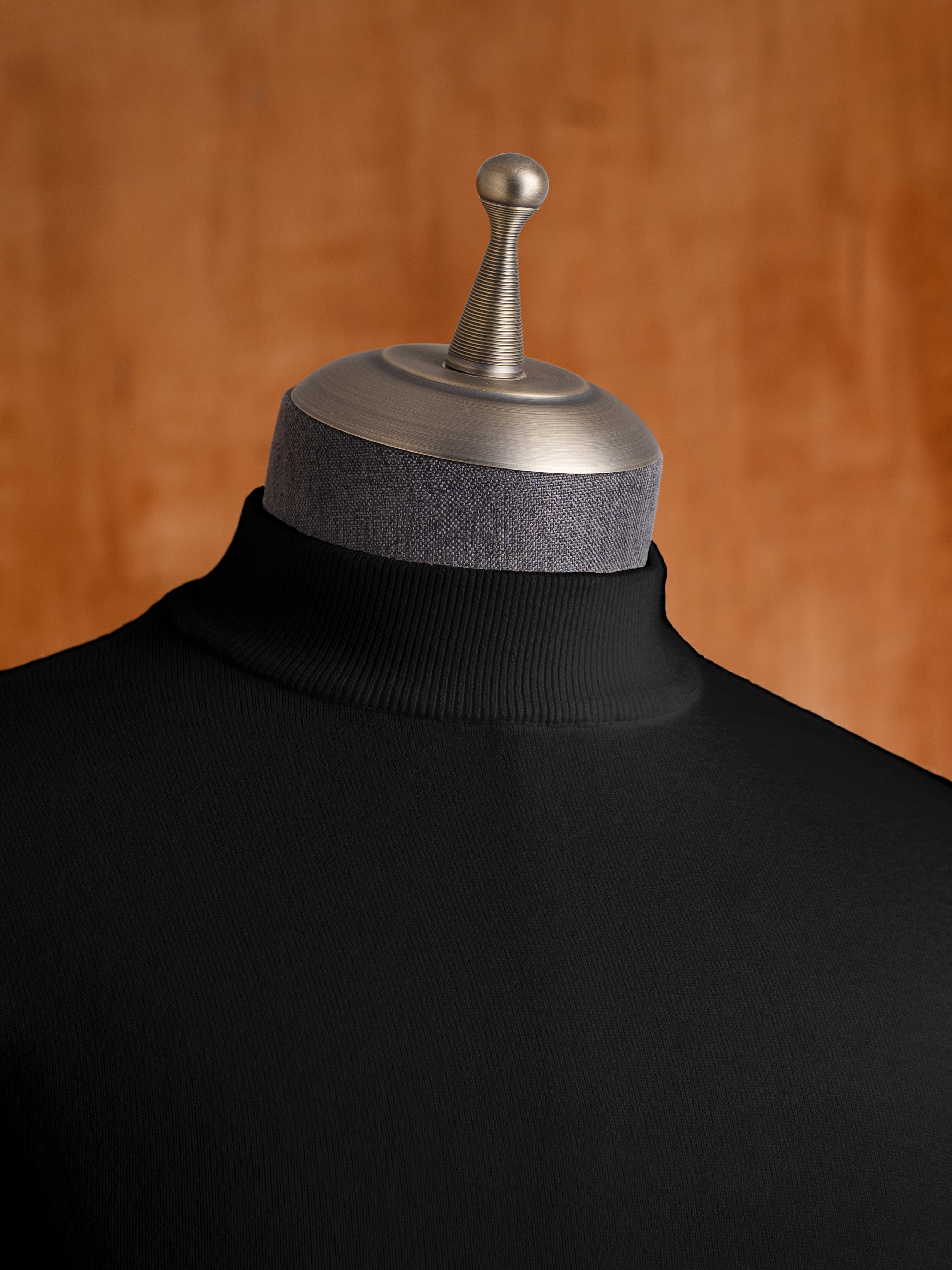 High Neck Sweater - Black