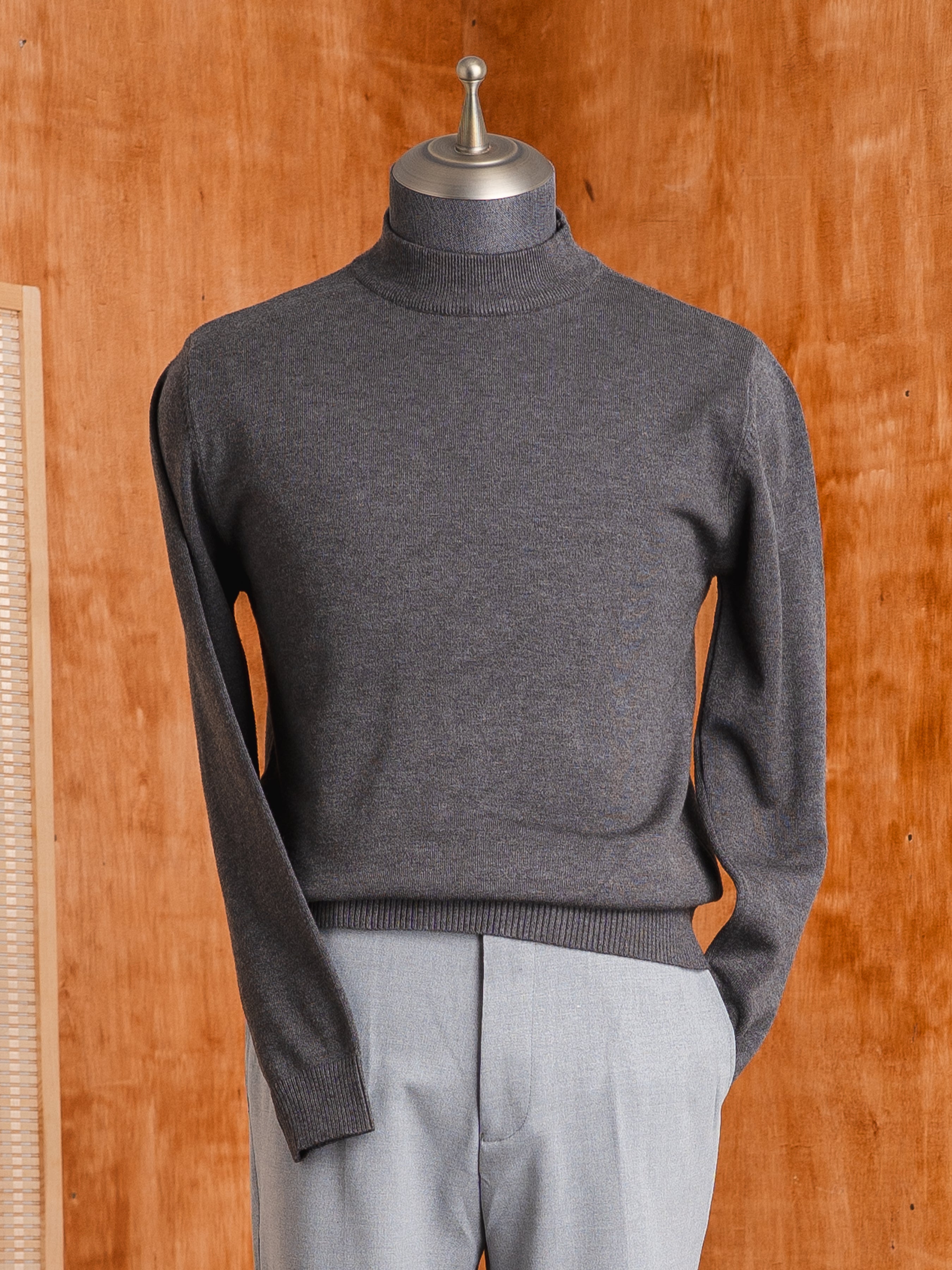 High Neck Sweater - Dark Grey