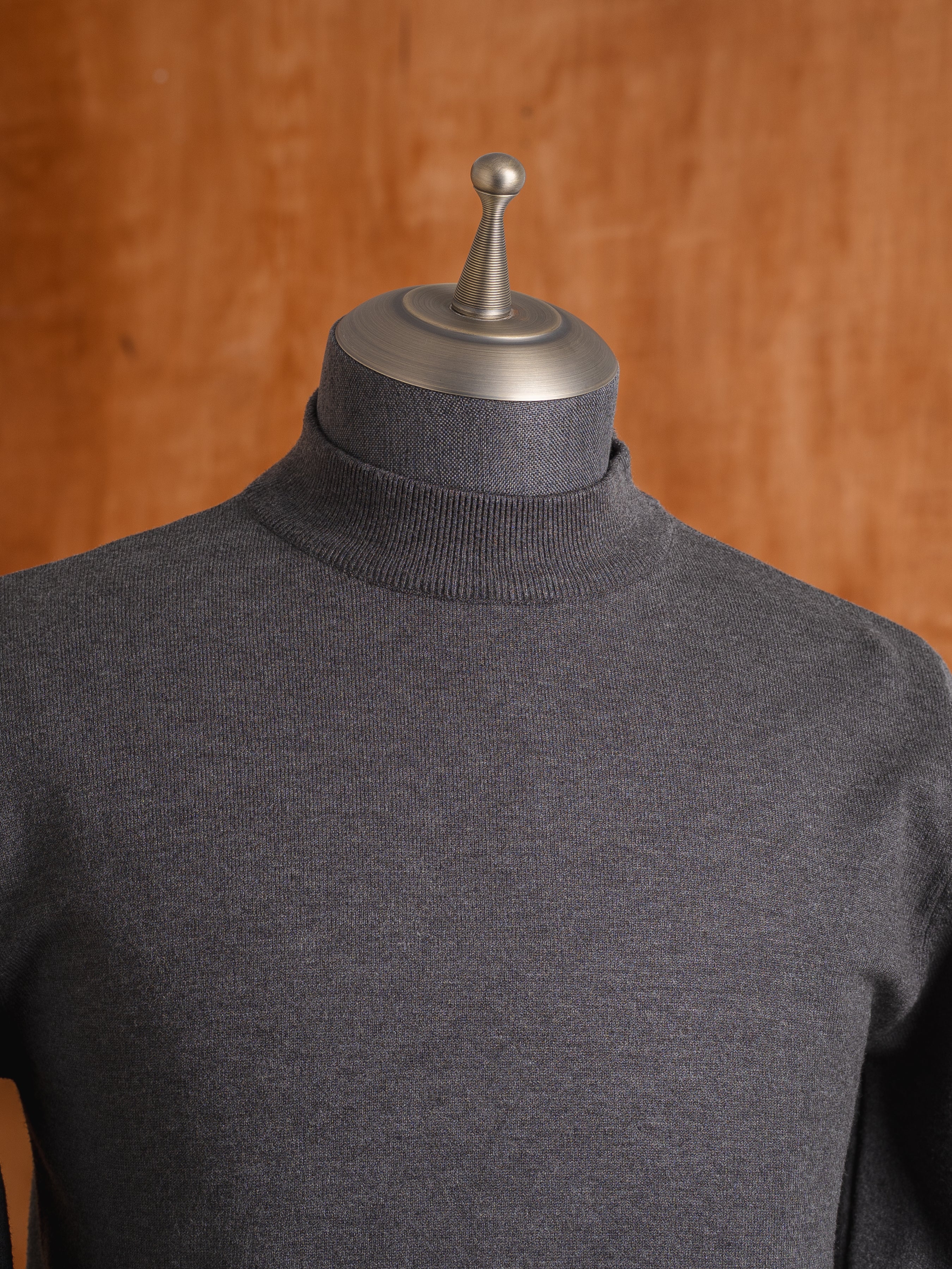 High Neck Sweater - Dark Grey