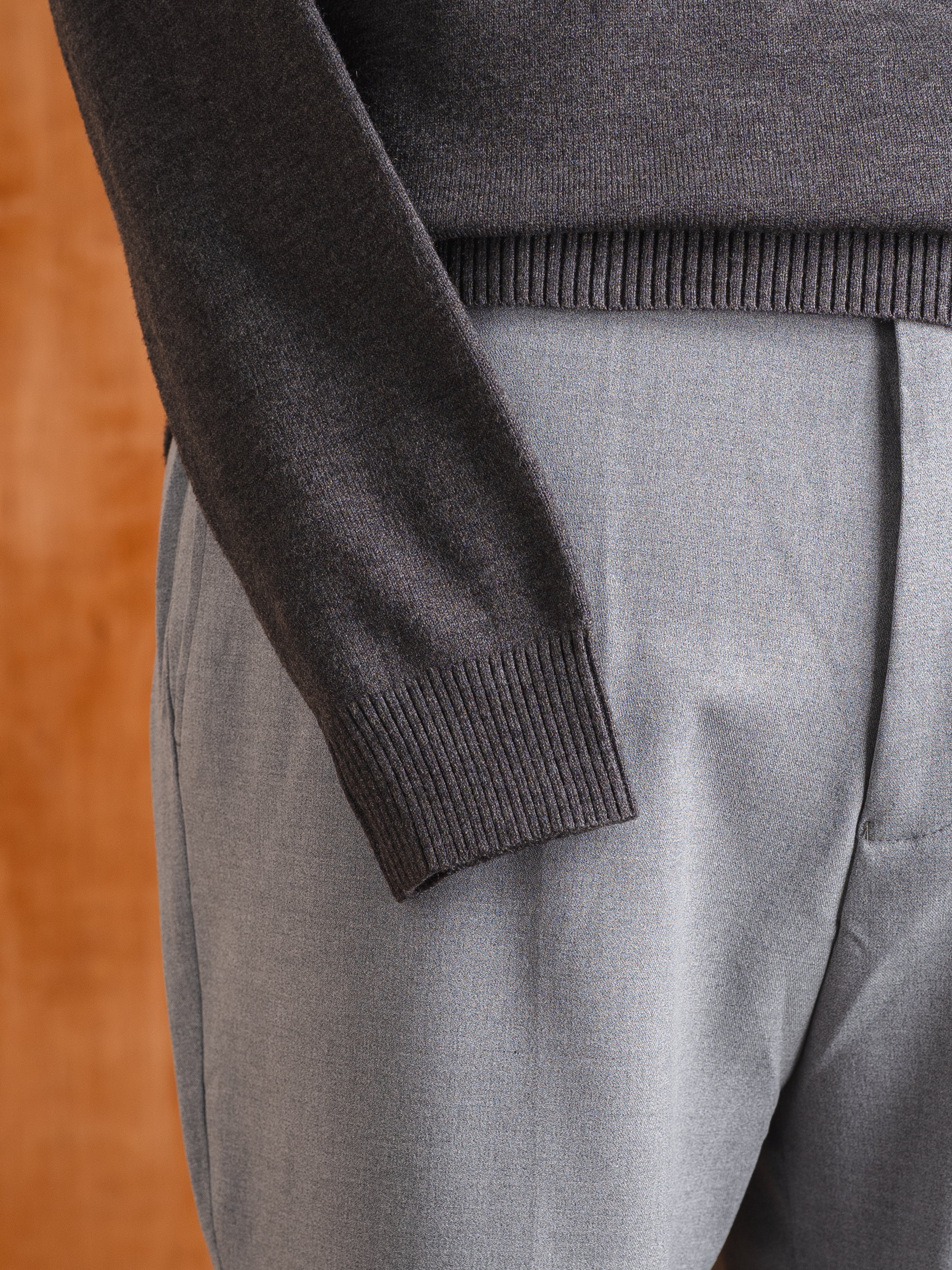 High Neck Sweater - Dark Grey