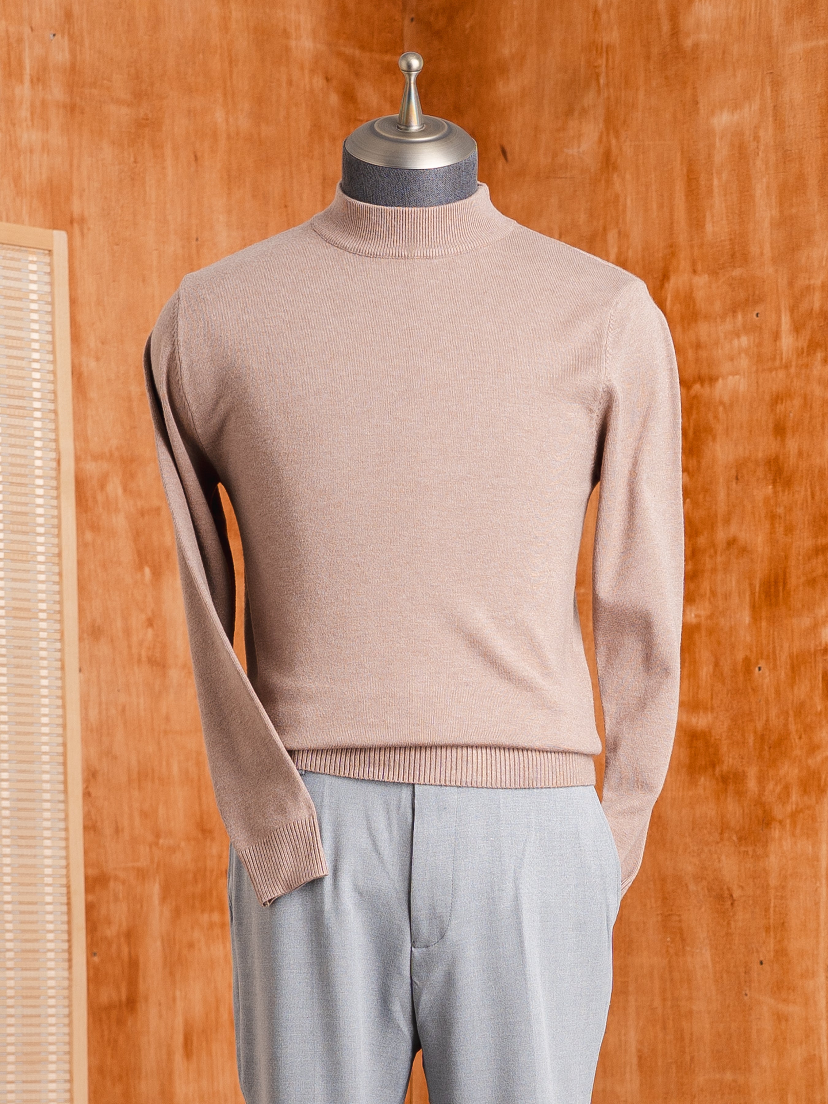 High Neck Sweater - Mocha
