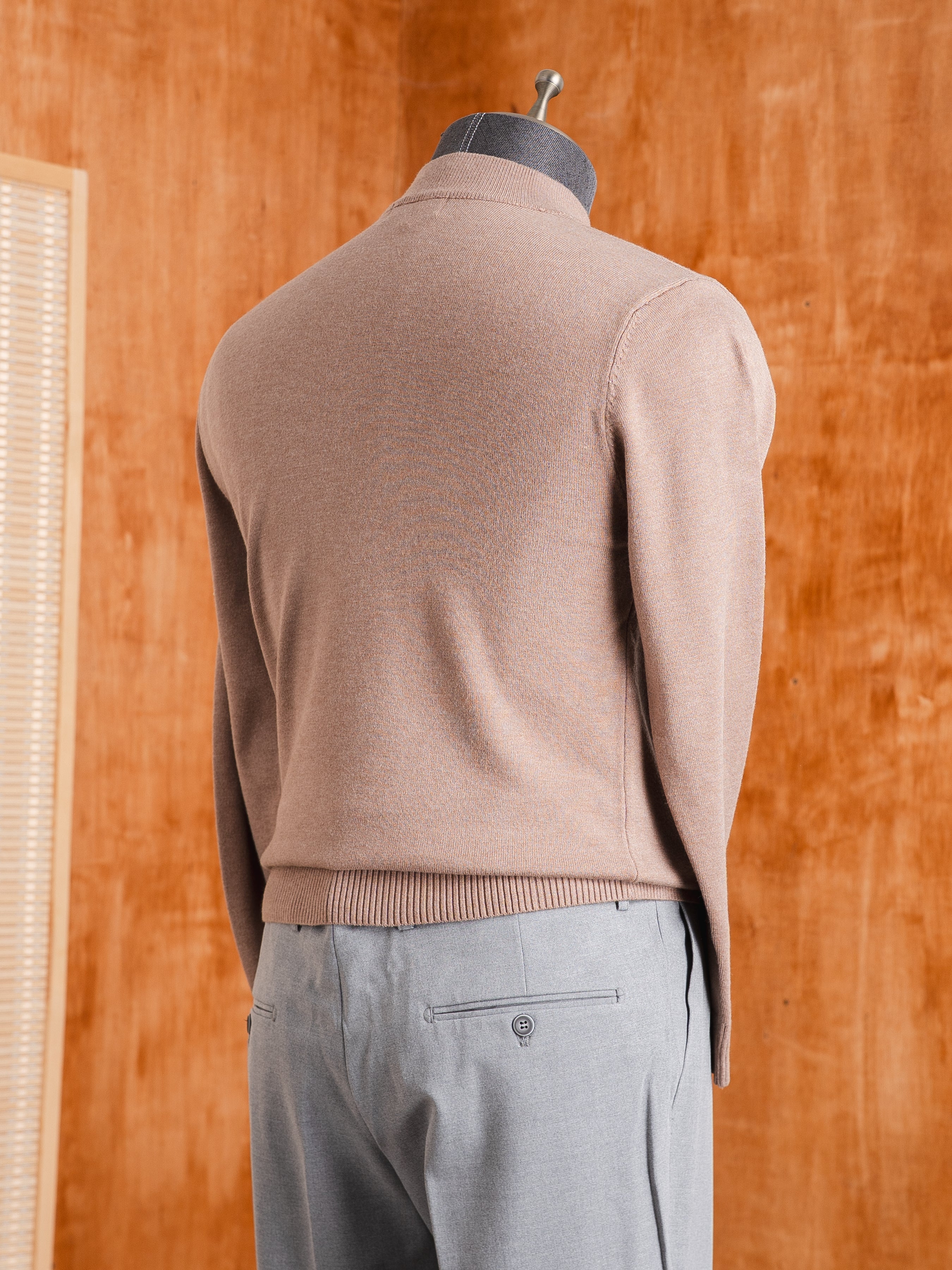 High Neck Sweater - Mocha