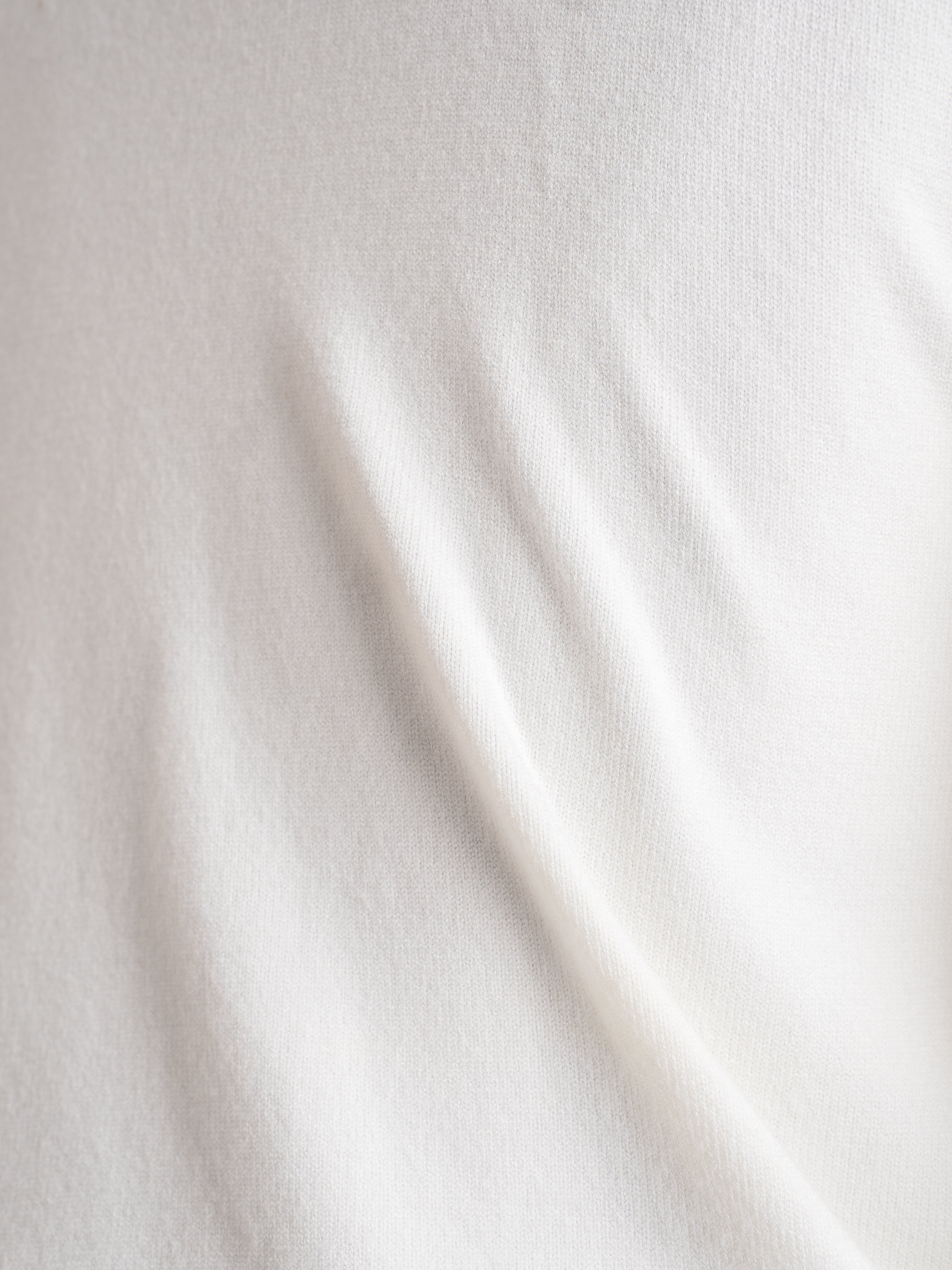 High Neck Sweater - White