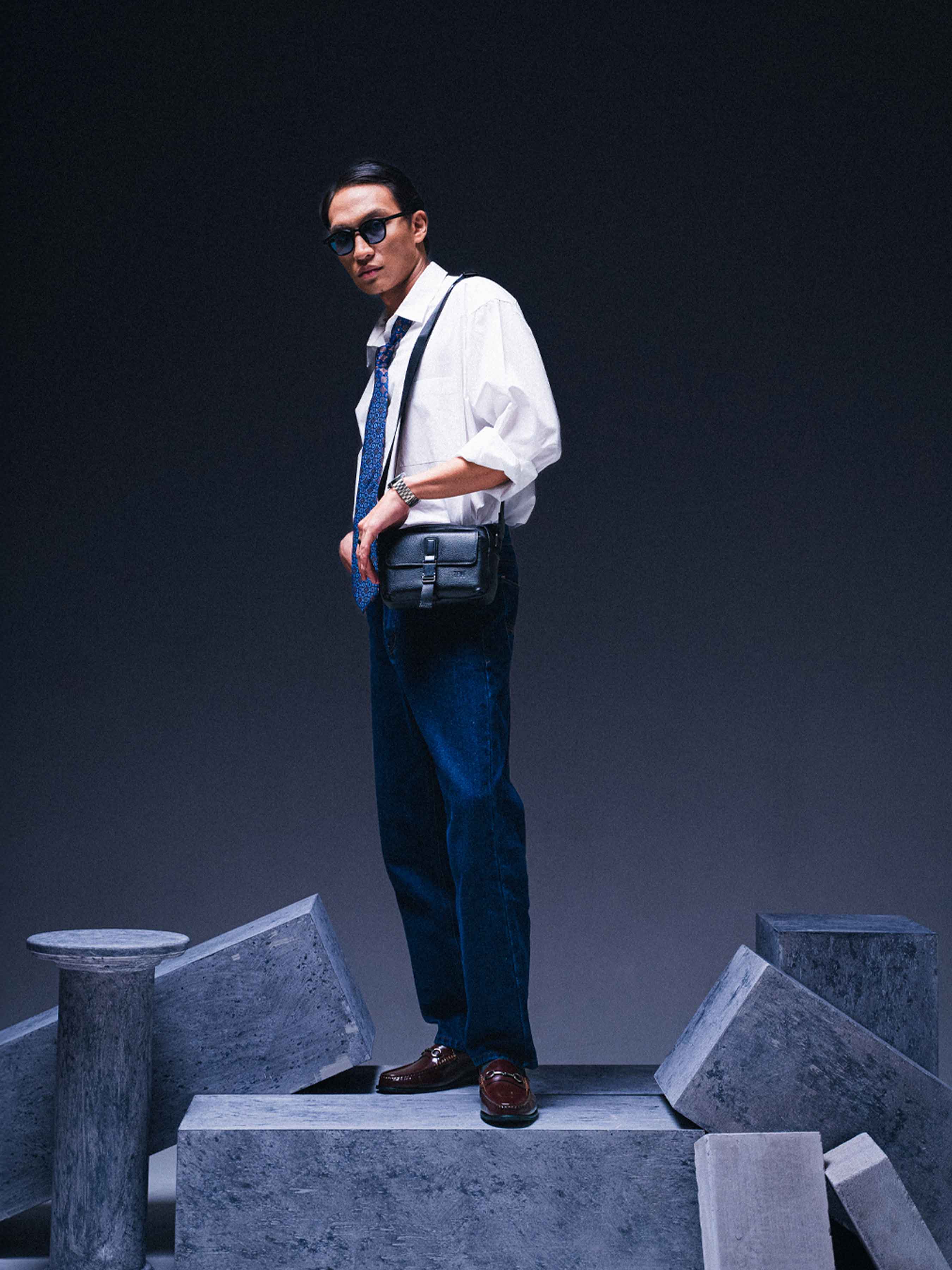 Horsebit Moccasin Loafer - Brown Polished Leather