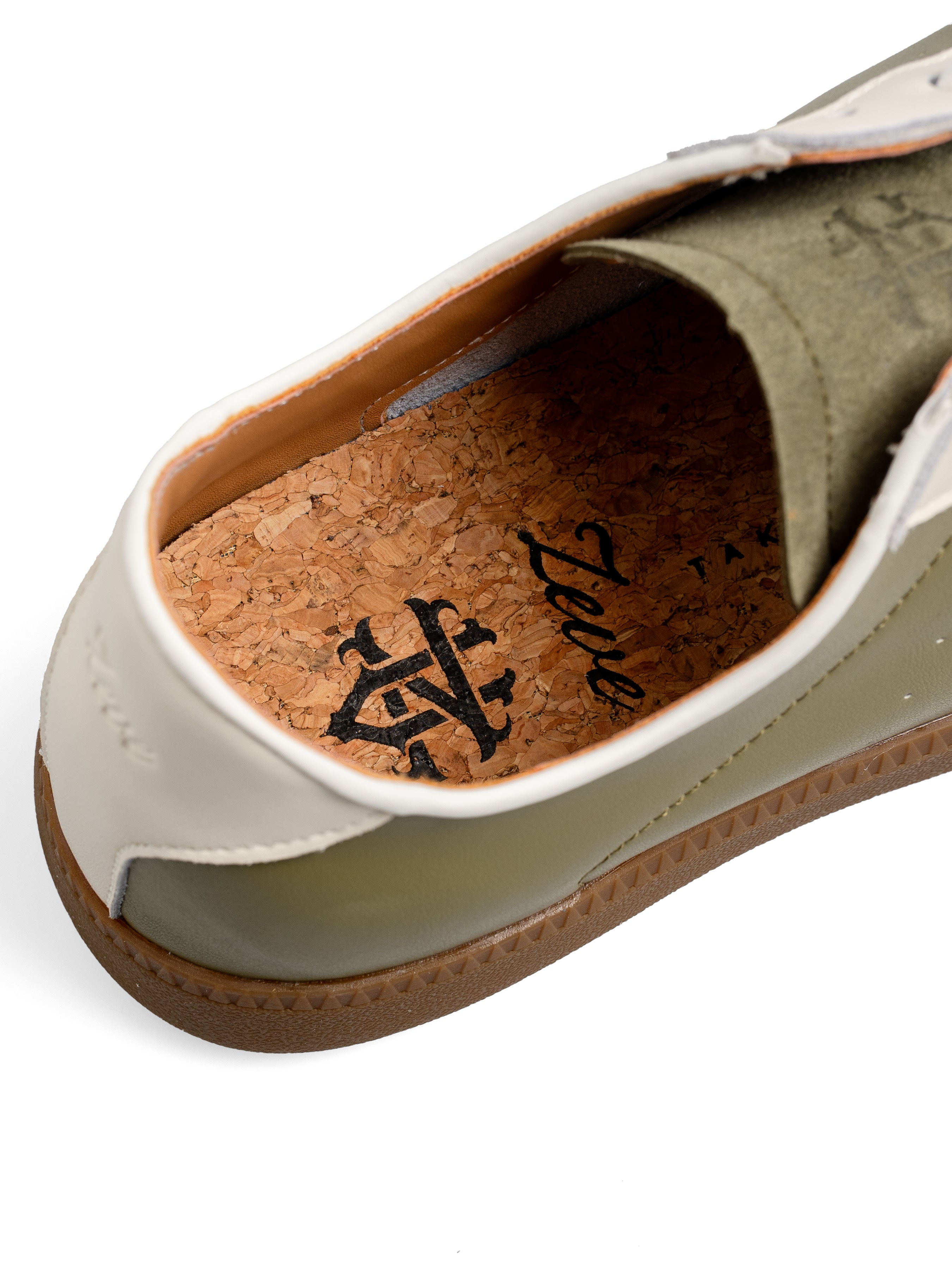 Zeve Trainers - Green White Suede