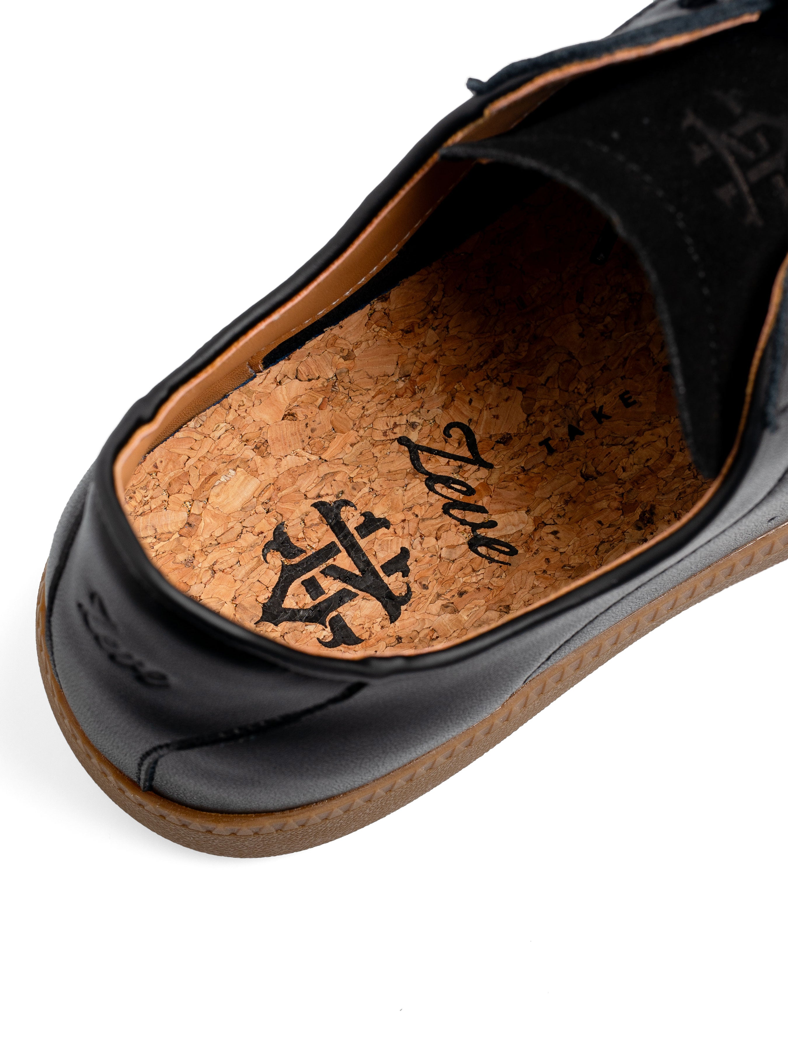 Zeve Trainers - Solid Black Suede