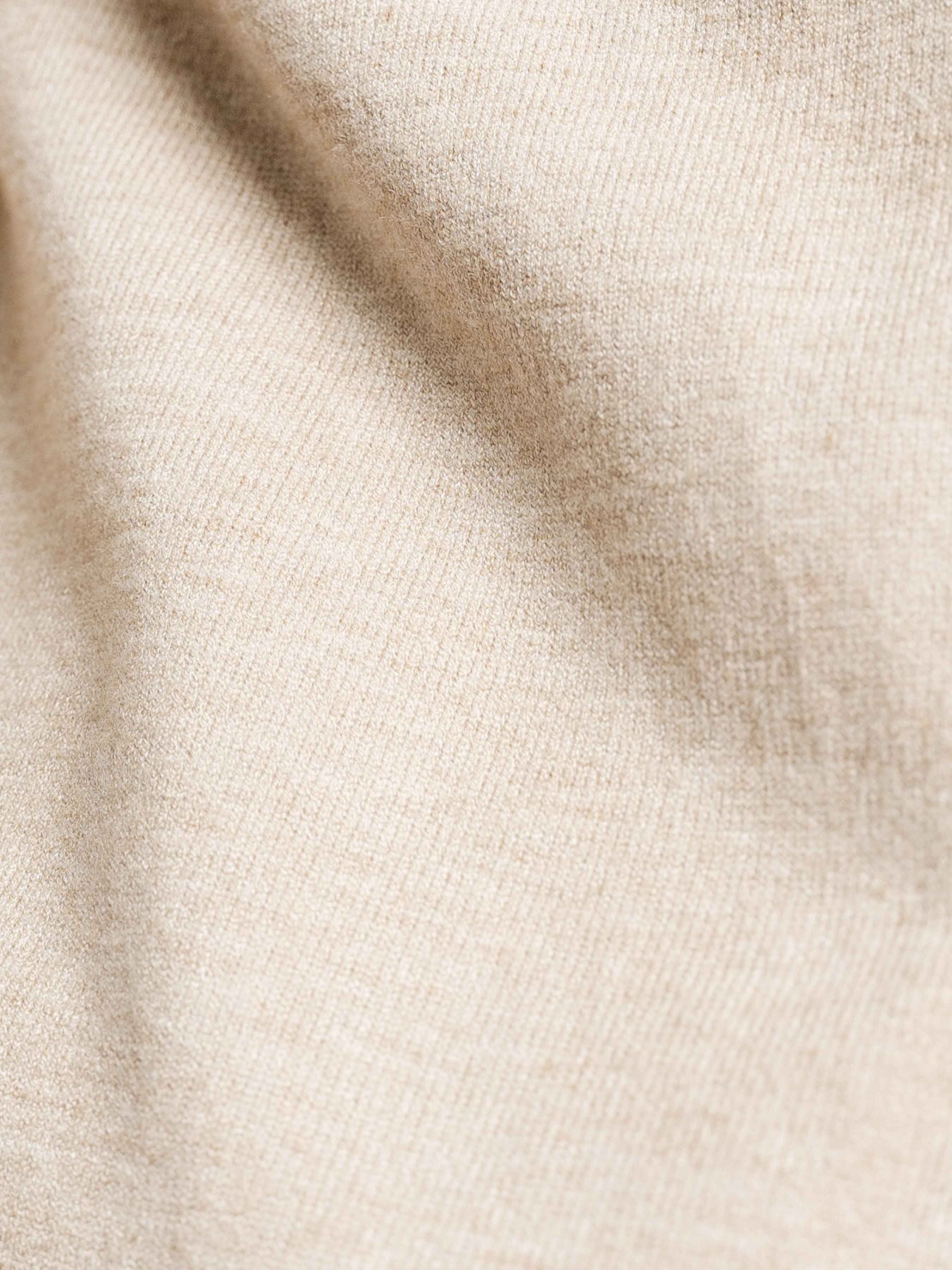 Knit Cardigan - Beige Button-Up