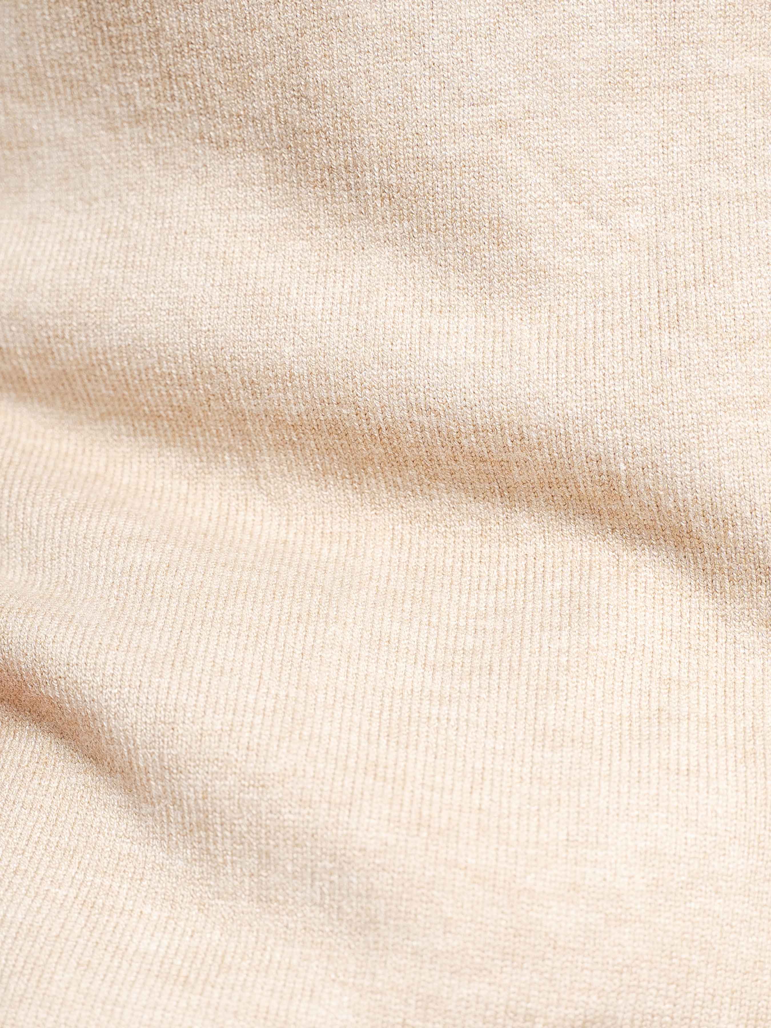 Knit Vest - Beige Button-Up