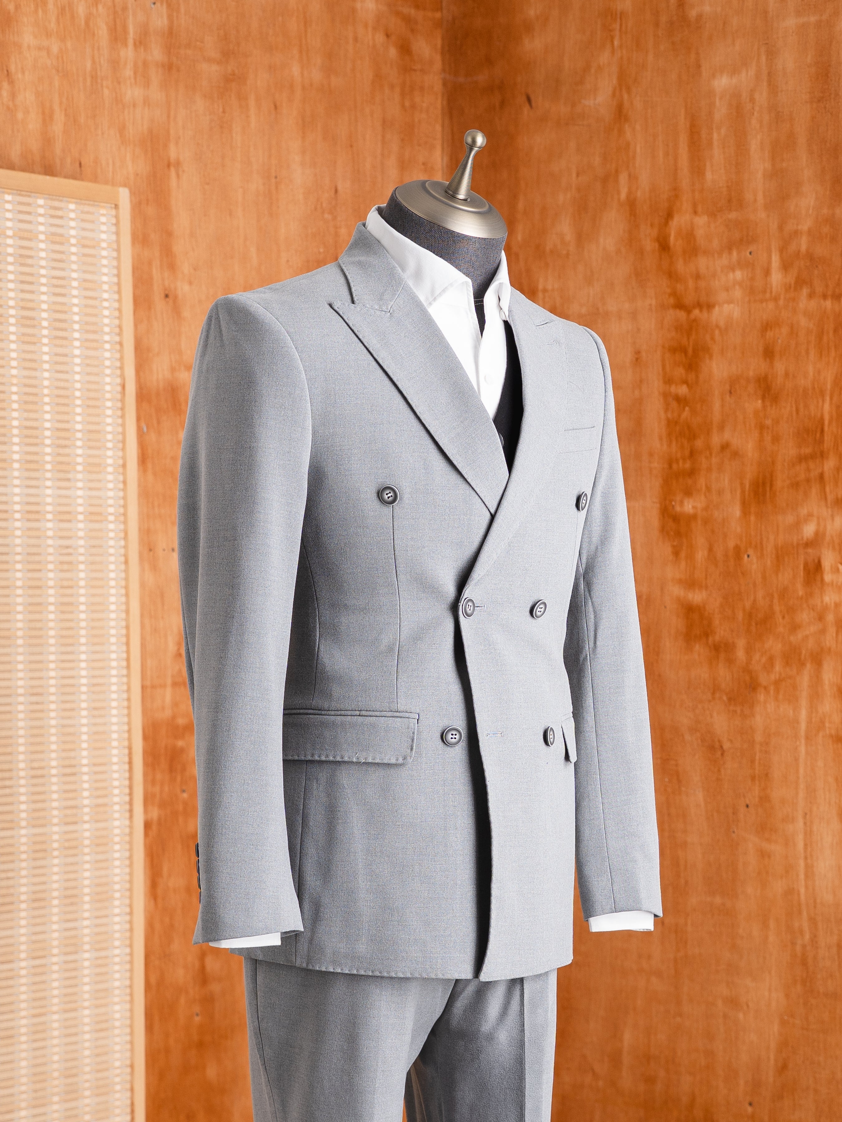 Knit Vest - Black Button-Up