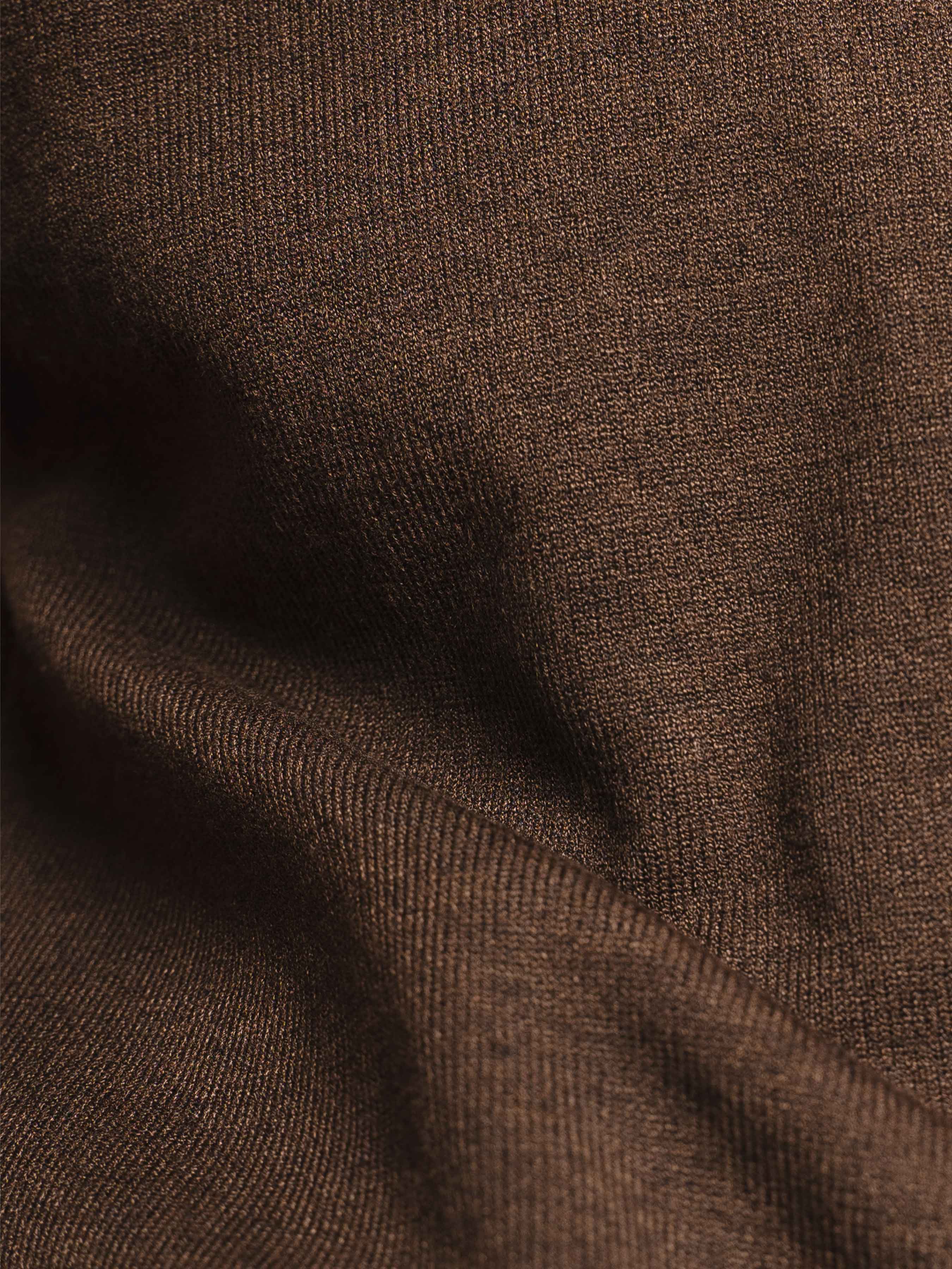 Knit Vest - Mocha Button-Up