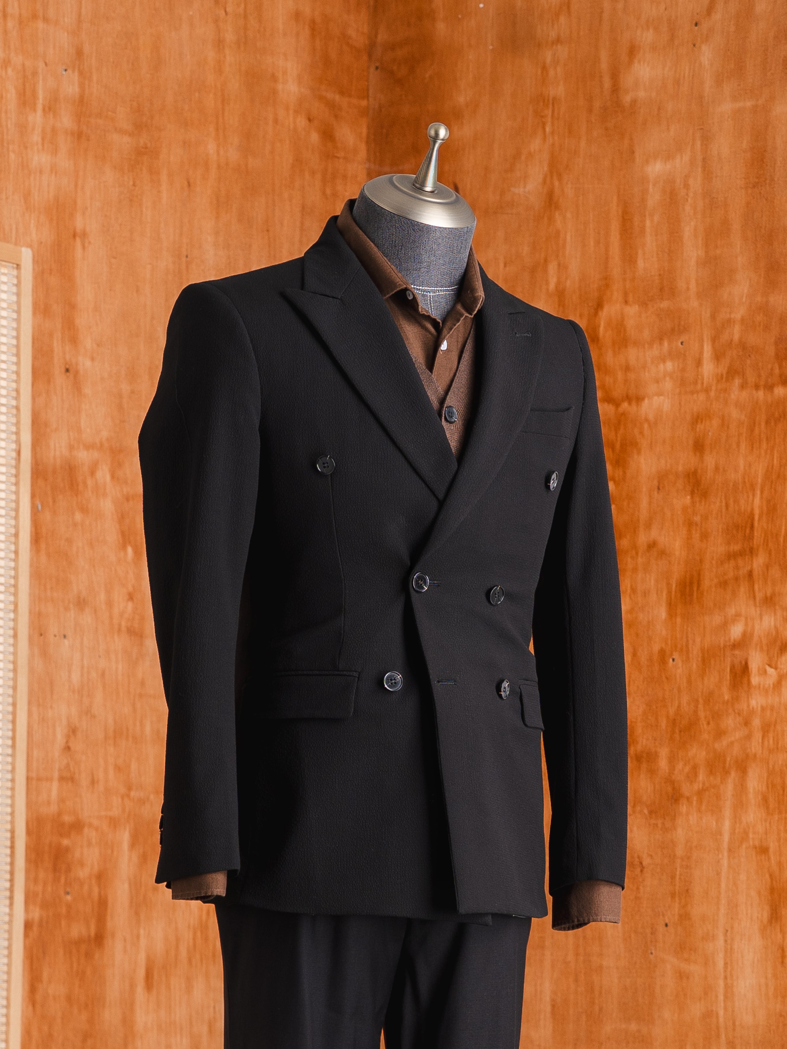 Knit Vest - Mocha Button-Up