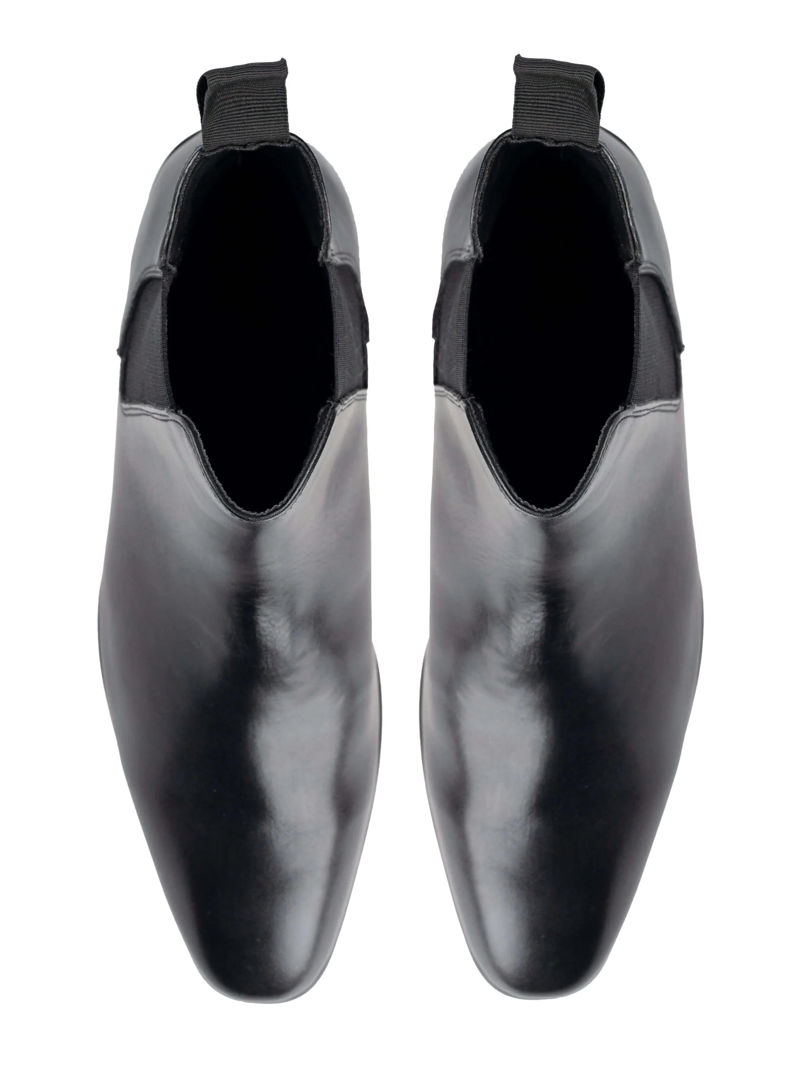 Louis Chelsea Boots - Solid Black Leather