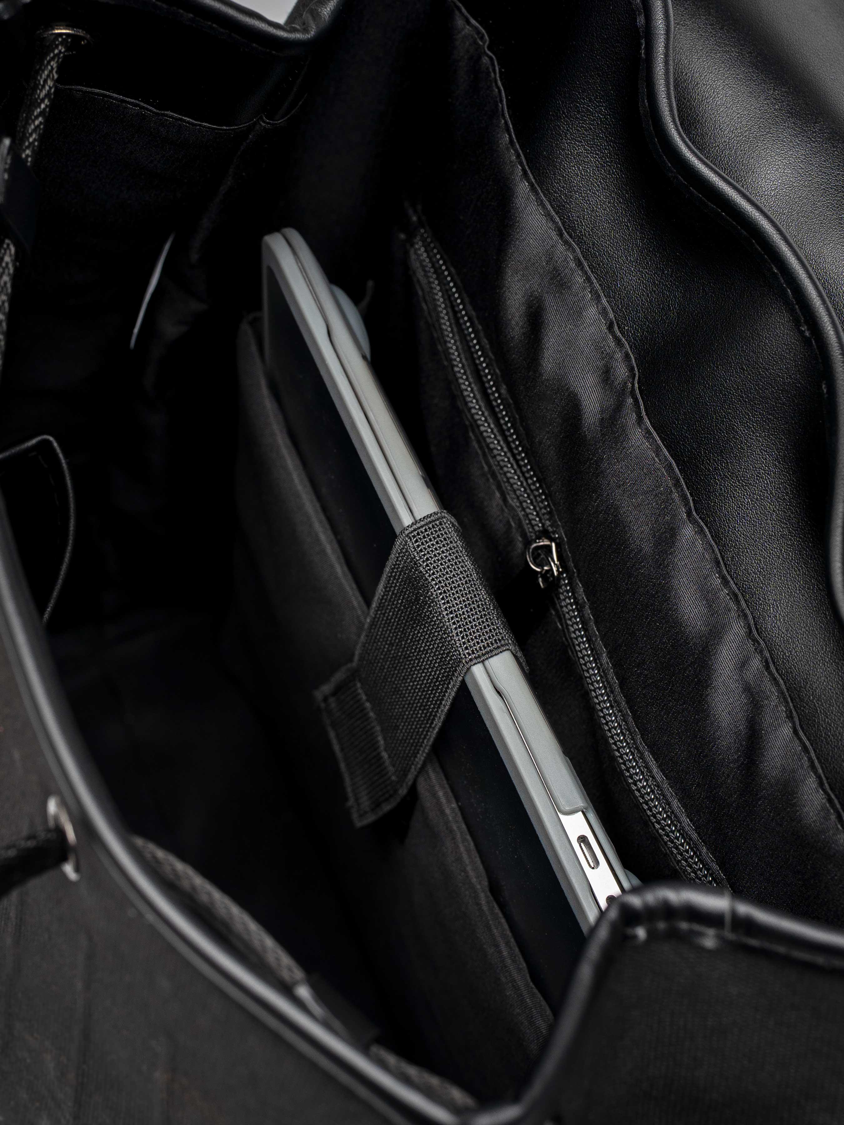 LussoBackpackBlackLeather5 - Zeve