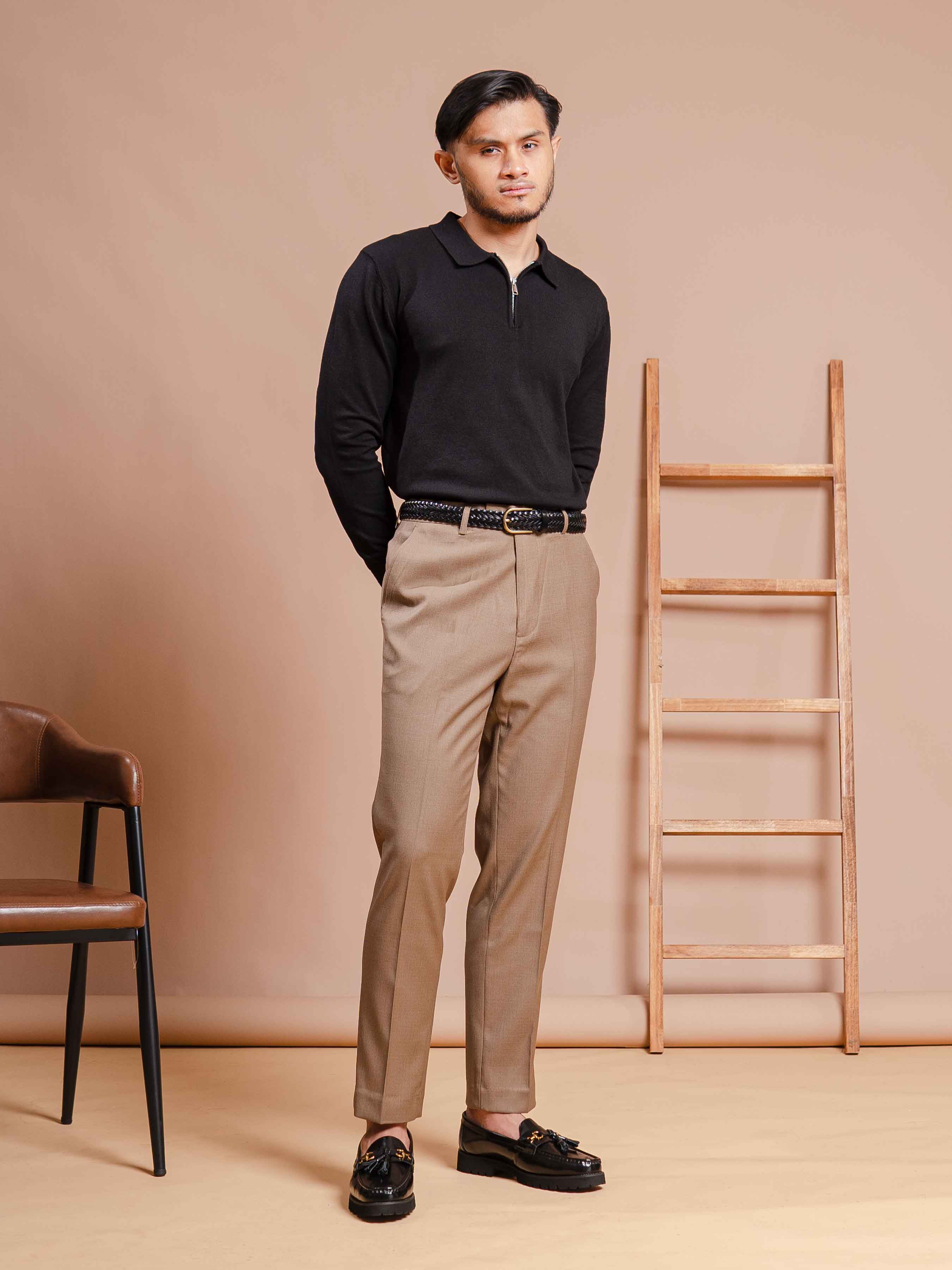 Milano Knit - Black Quarter-Zip