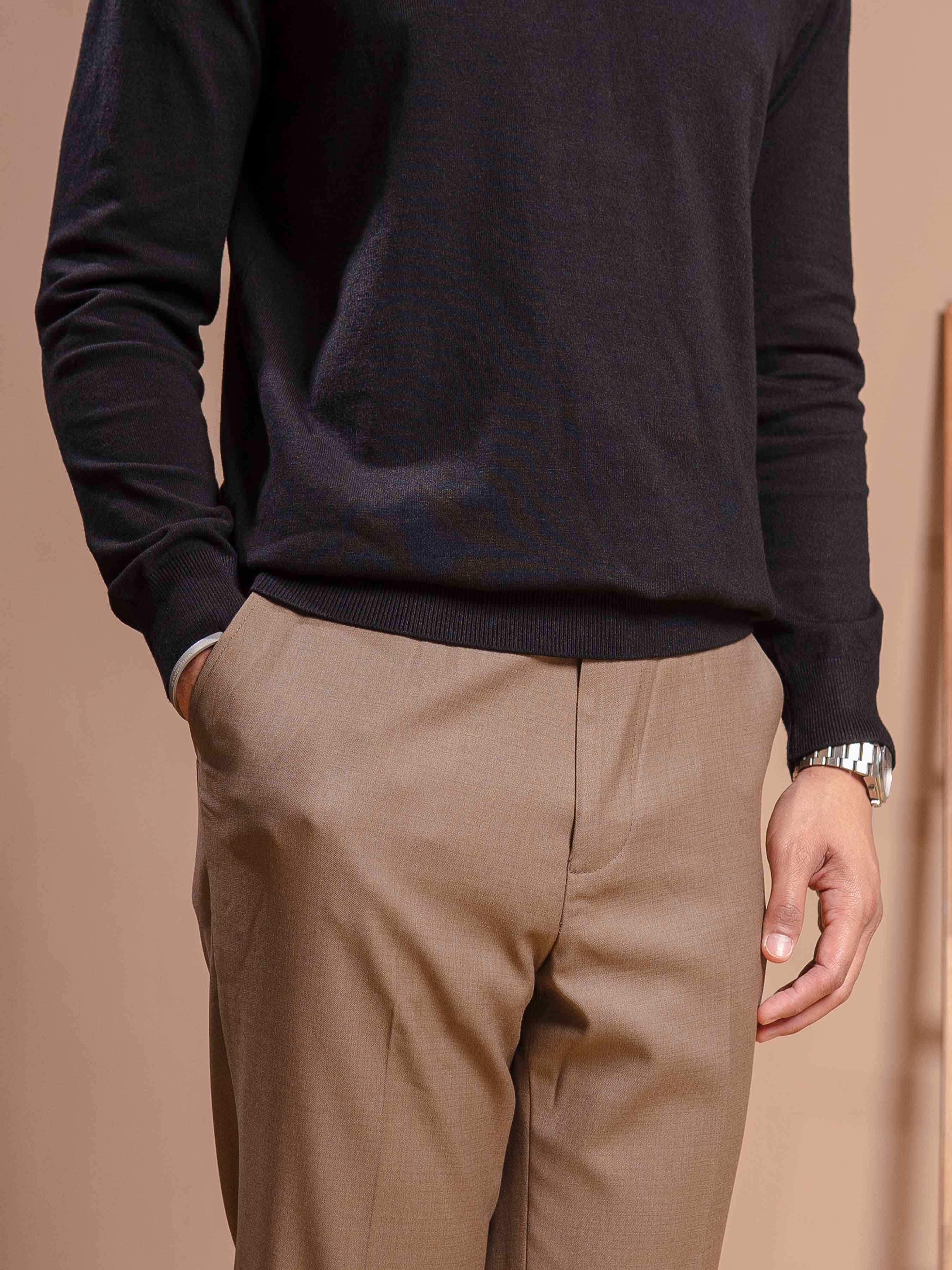 MilanoKnitBlackQuarter-Zip7 - Zeve