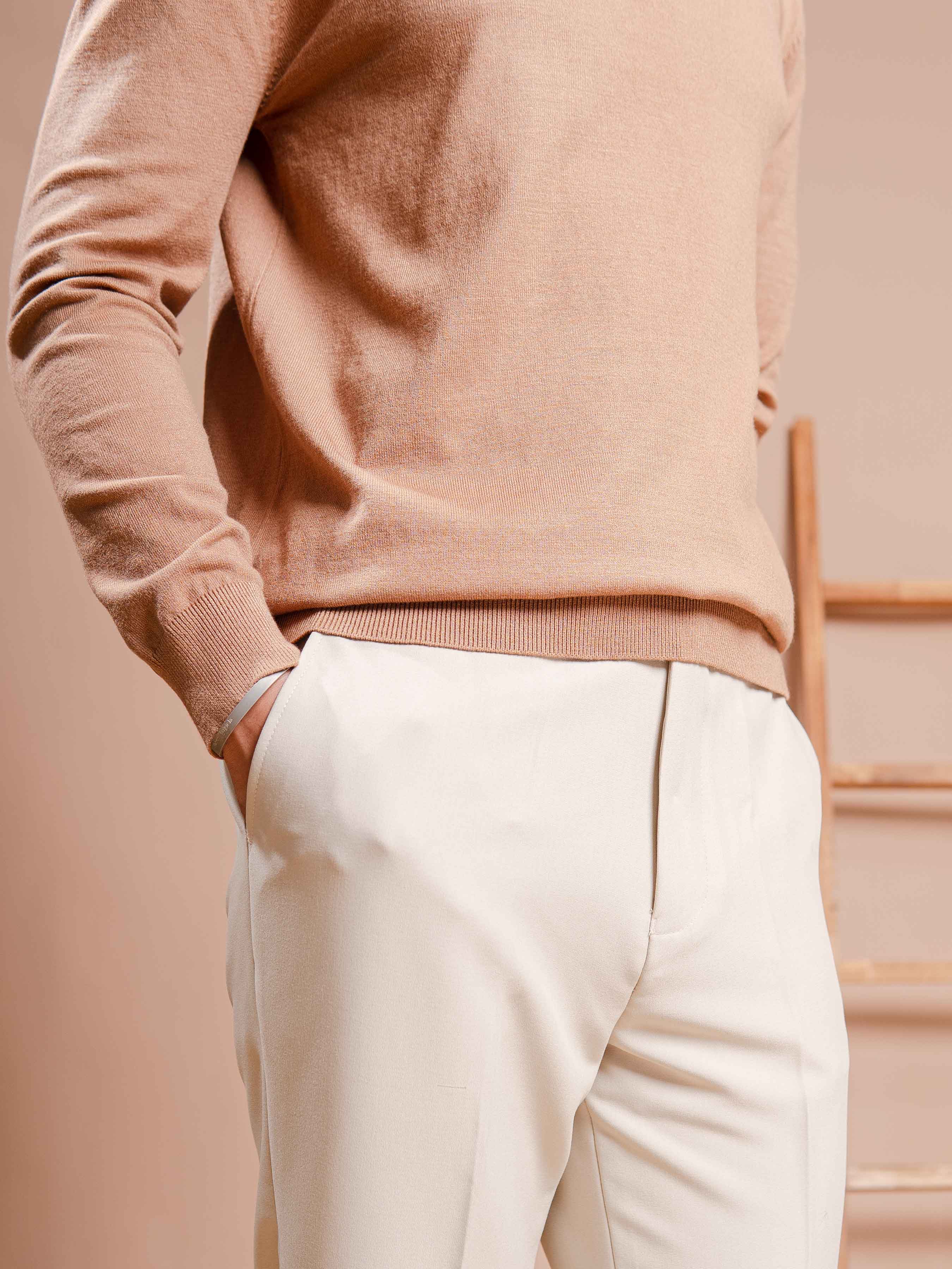 MilanoKnitKhakisQuarter-Zip7 - Zeve
