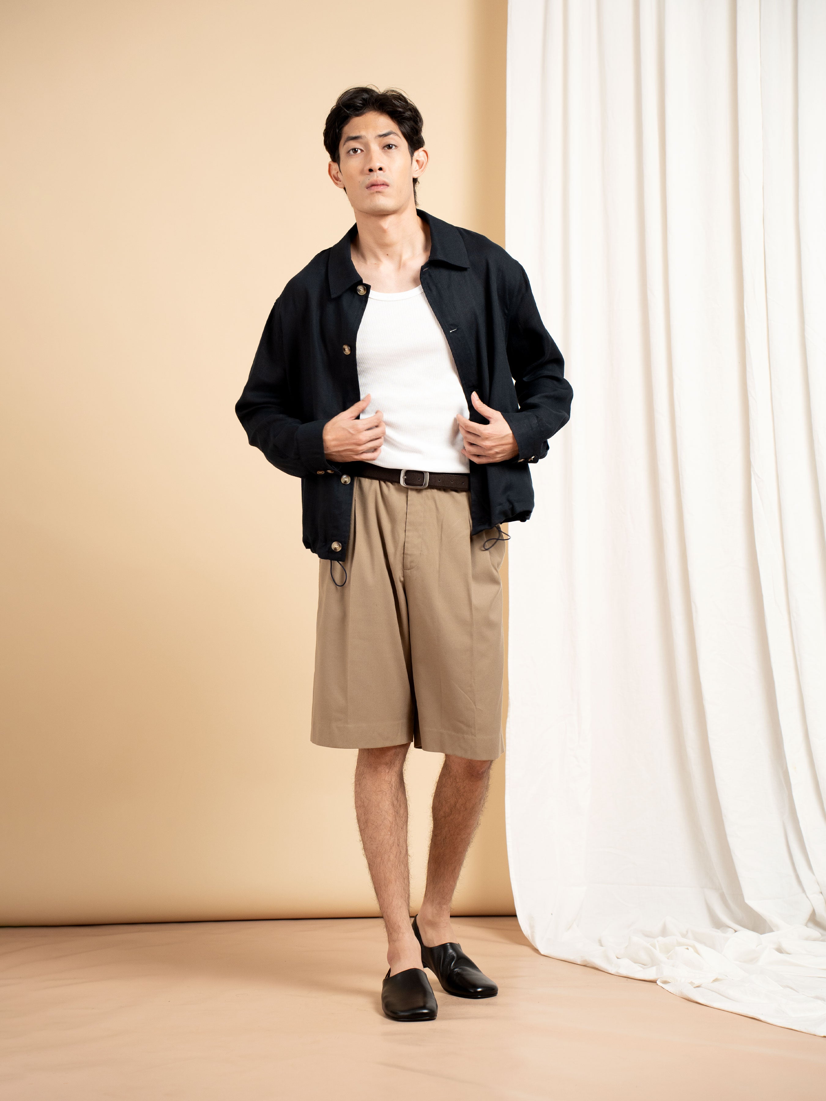 Nile Linen Overshirt - Blue