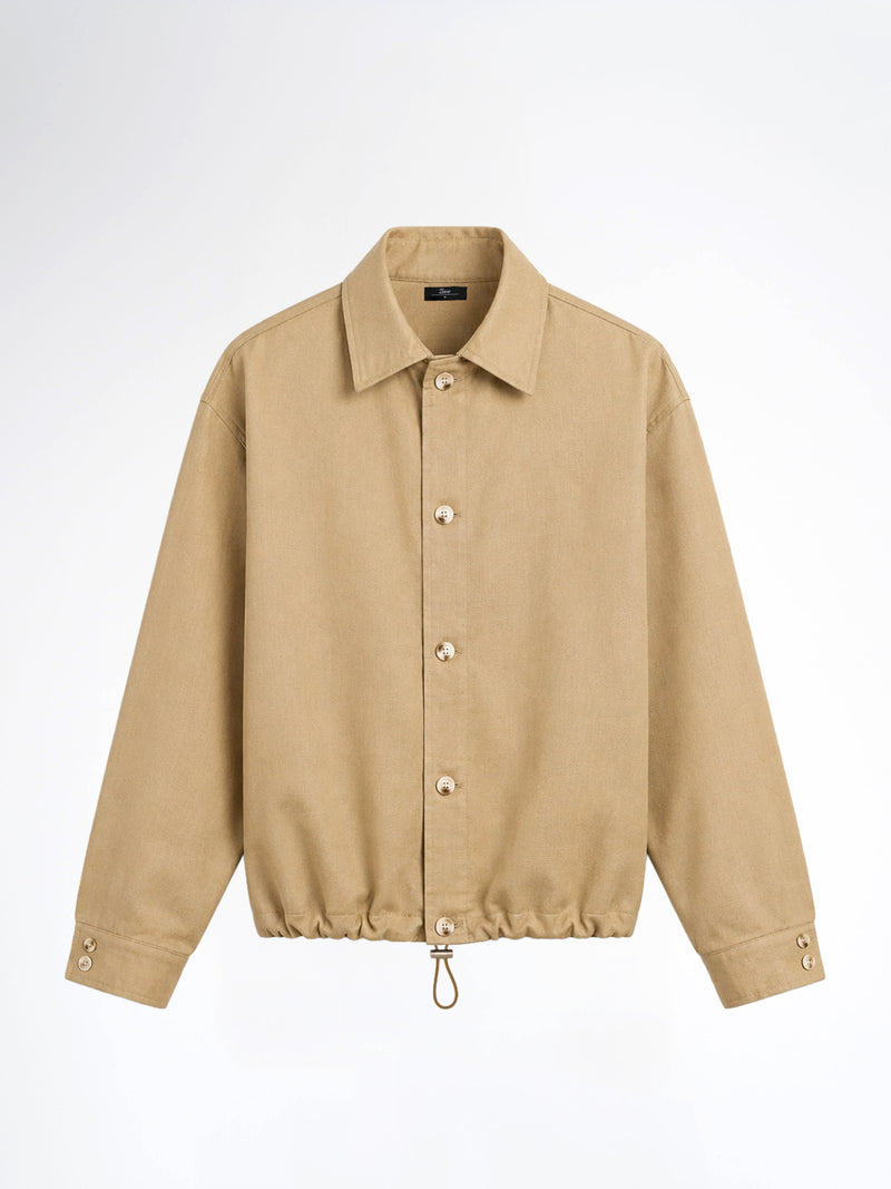 Nile Linen Overshirt - Khaki