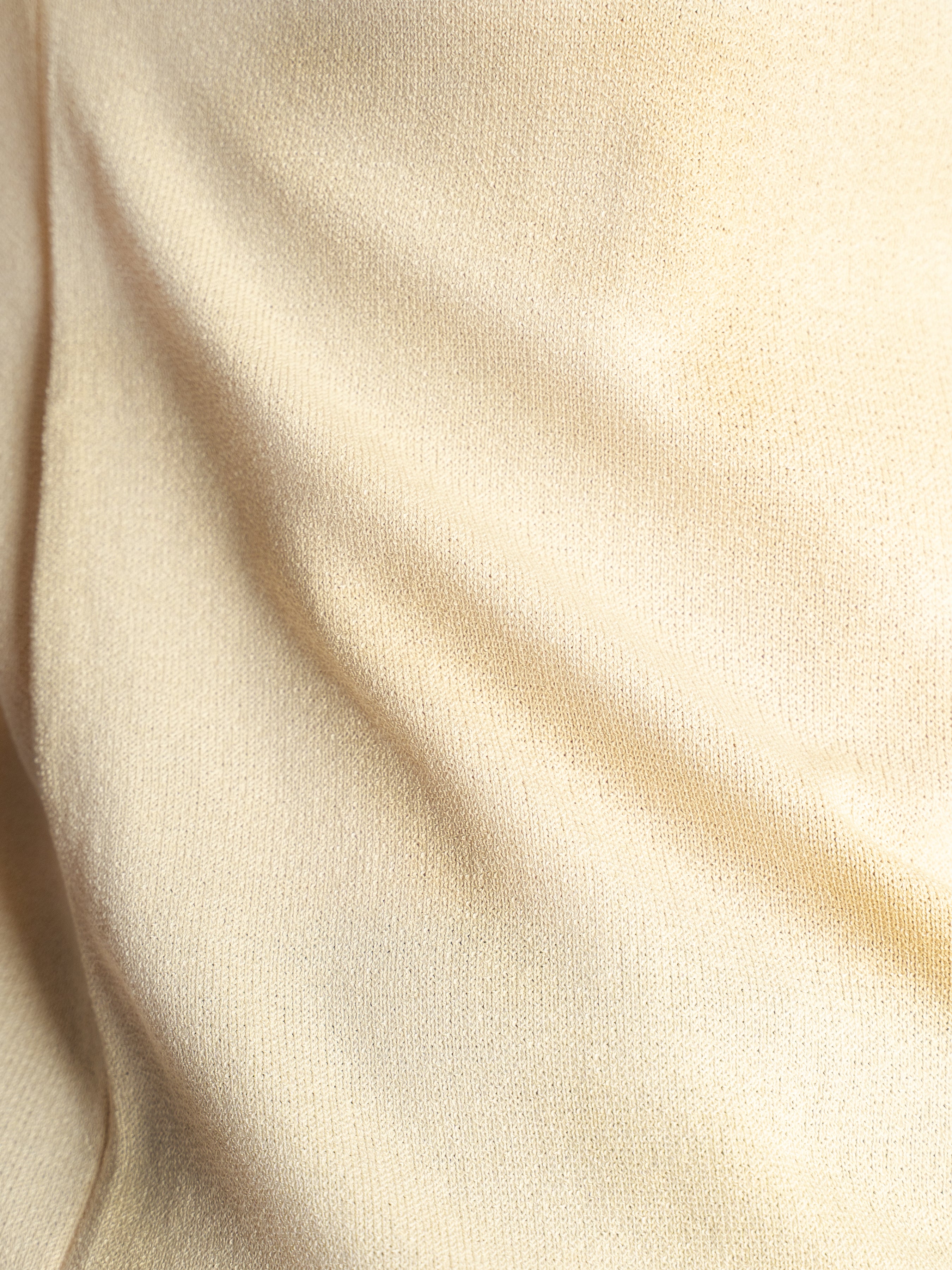 Noir Knit Polo Tee - Beige