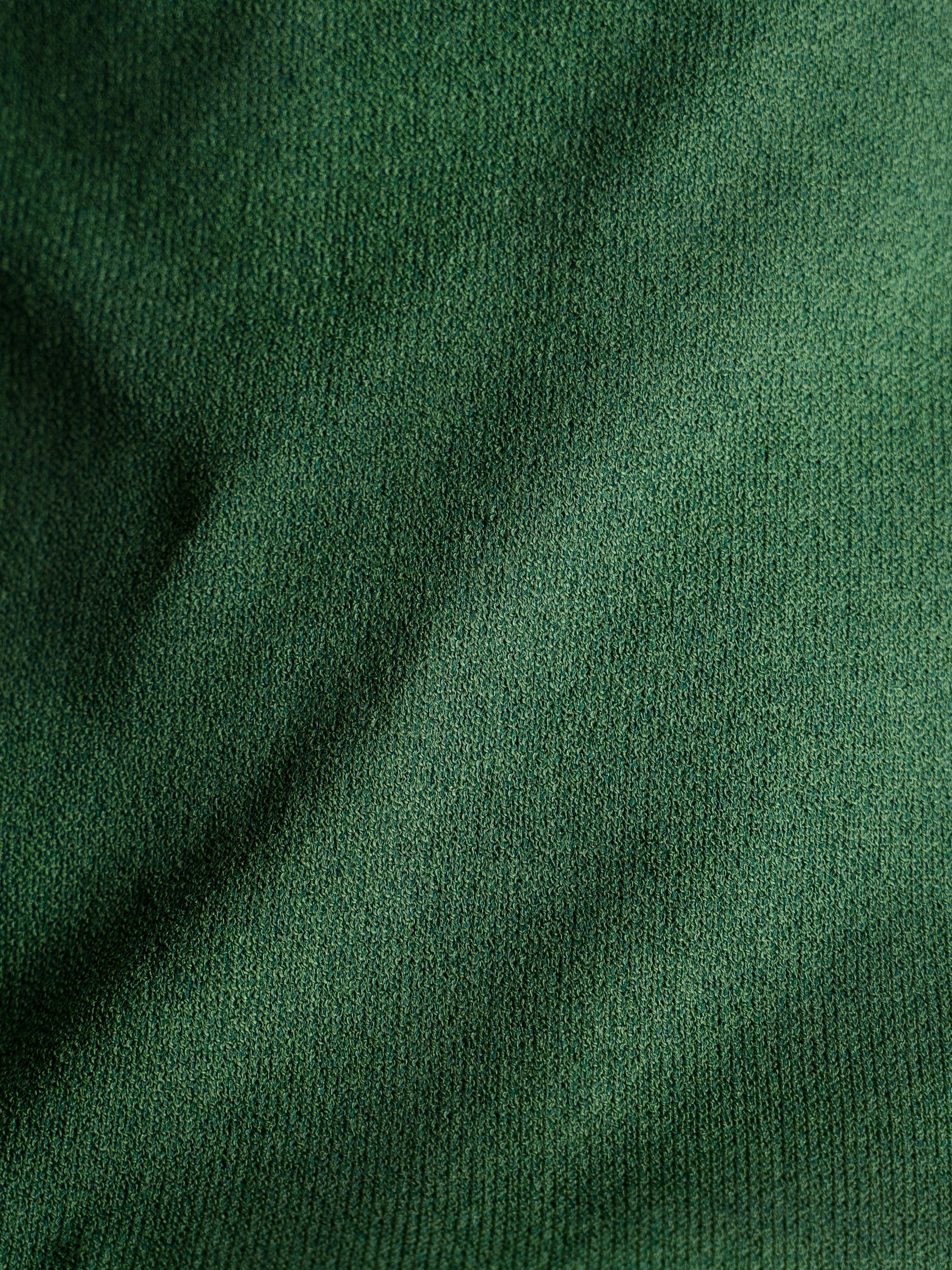 Noir Knit Polo Tee - Green