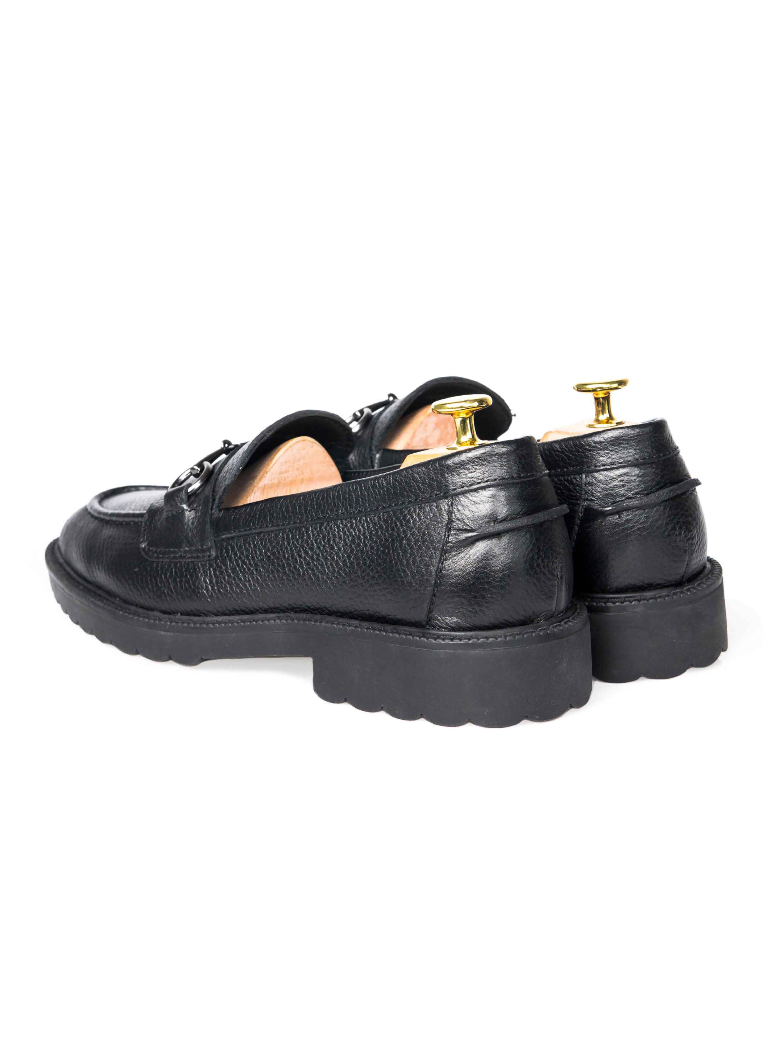 PENNY-LOAFER-HORSEBIT-BUCKLE-BLACK-PEBBLE-GRAIN-LEATHER-_COMBAT-SOLE_-zeve-kuala-lumpur-men-shoes-back - Zeve