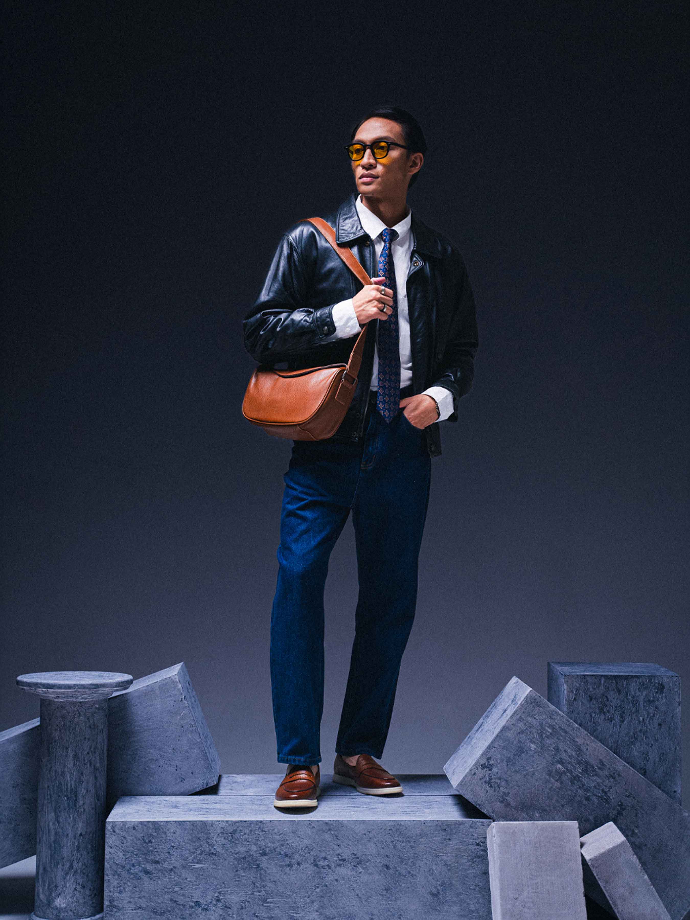 Pietro Belgian Loafer - Brown Pebble Grain Leather (Soflex Sole)