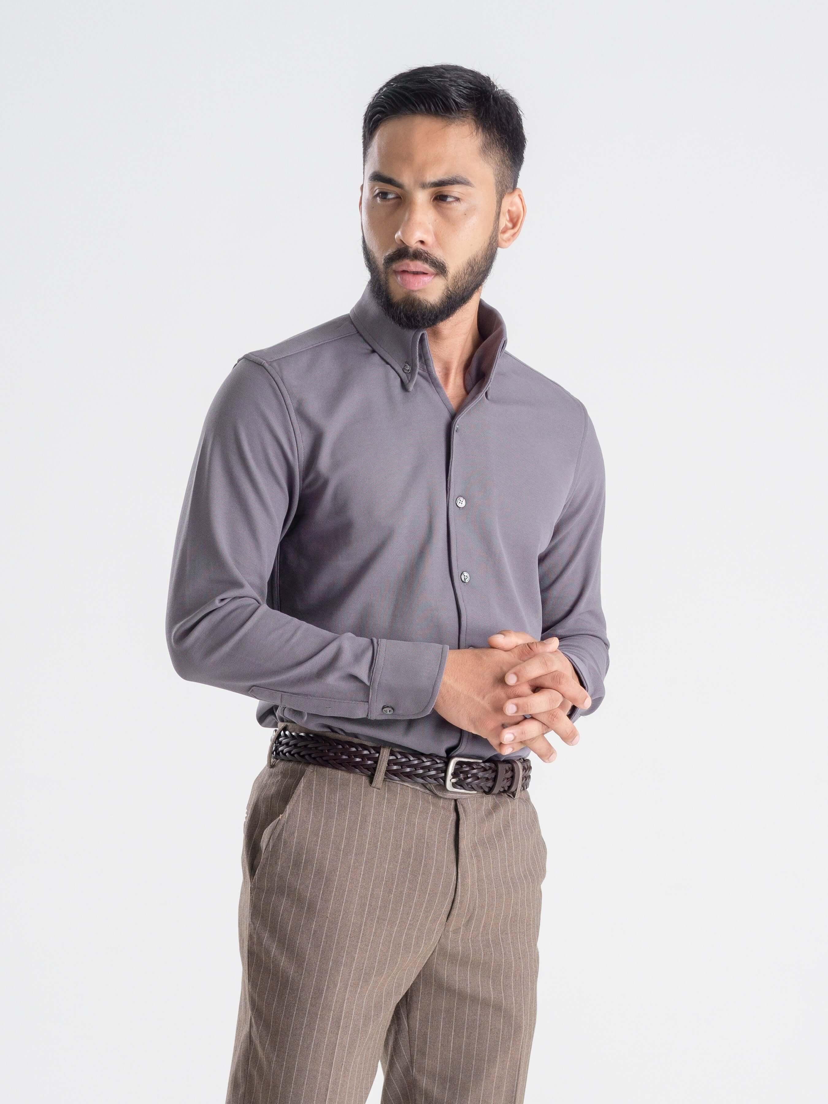 Polo-LS-Button-Down-Grey_07 - Zeve