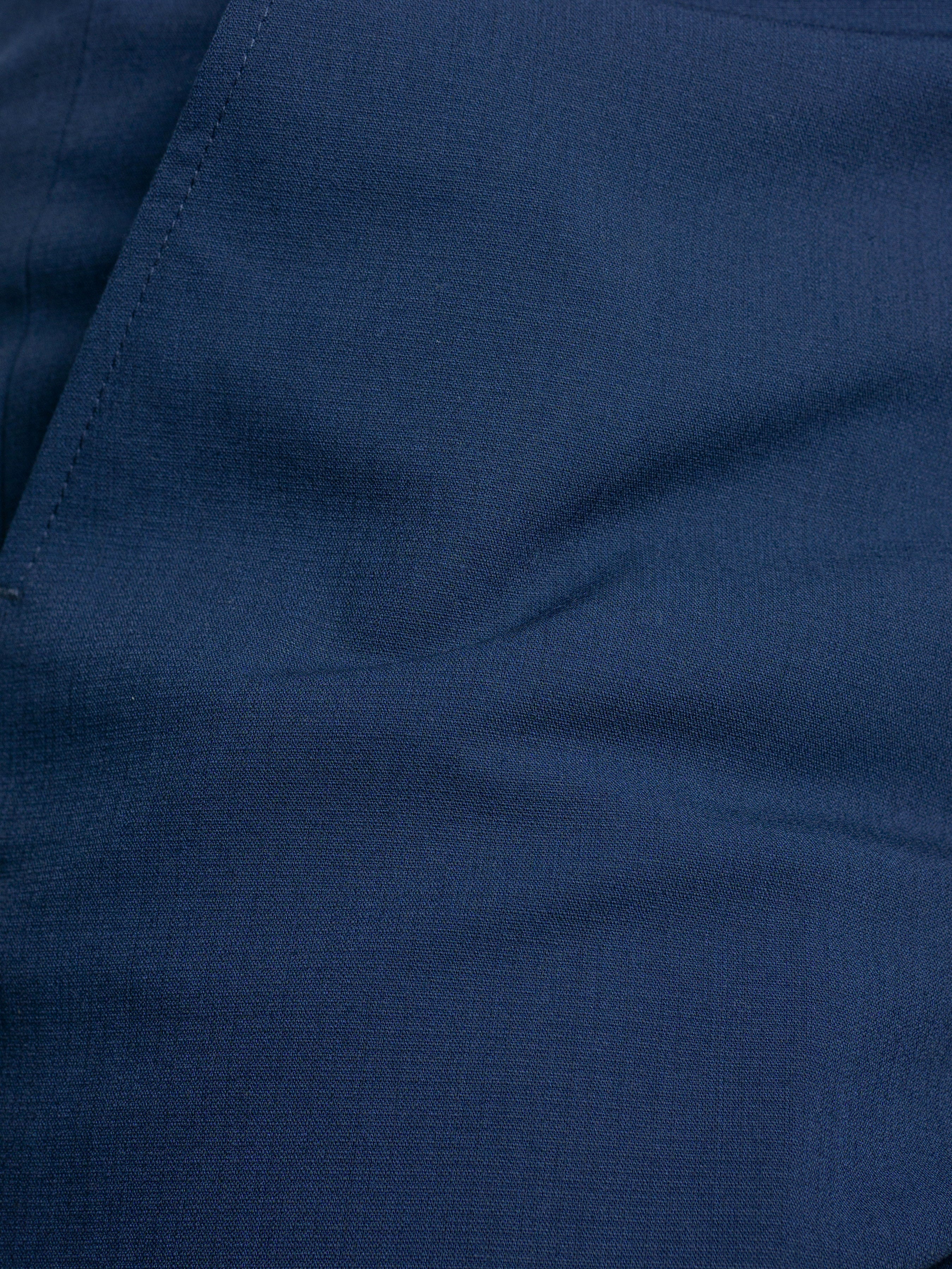 Trousers With Belt Loop - Royal Blue Plain (Slim Straight)
