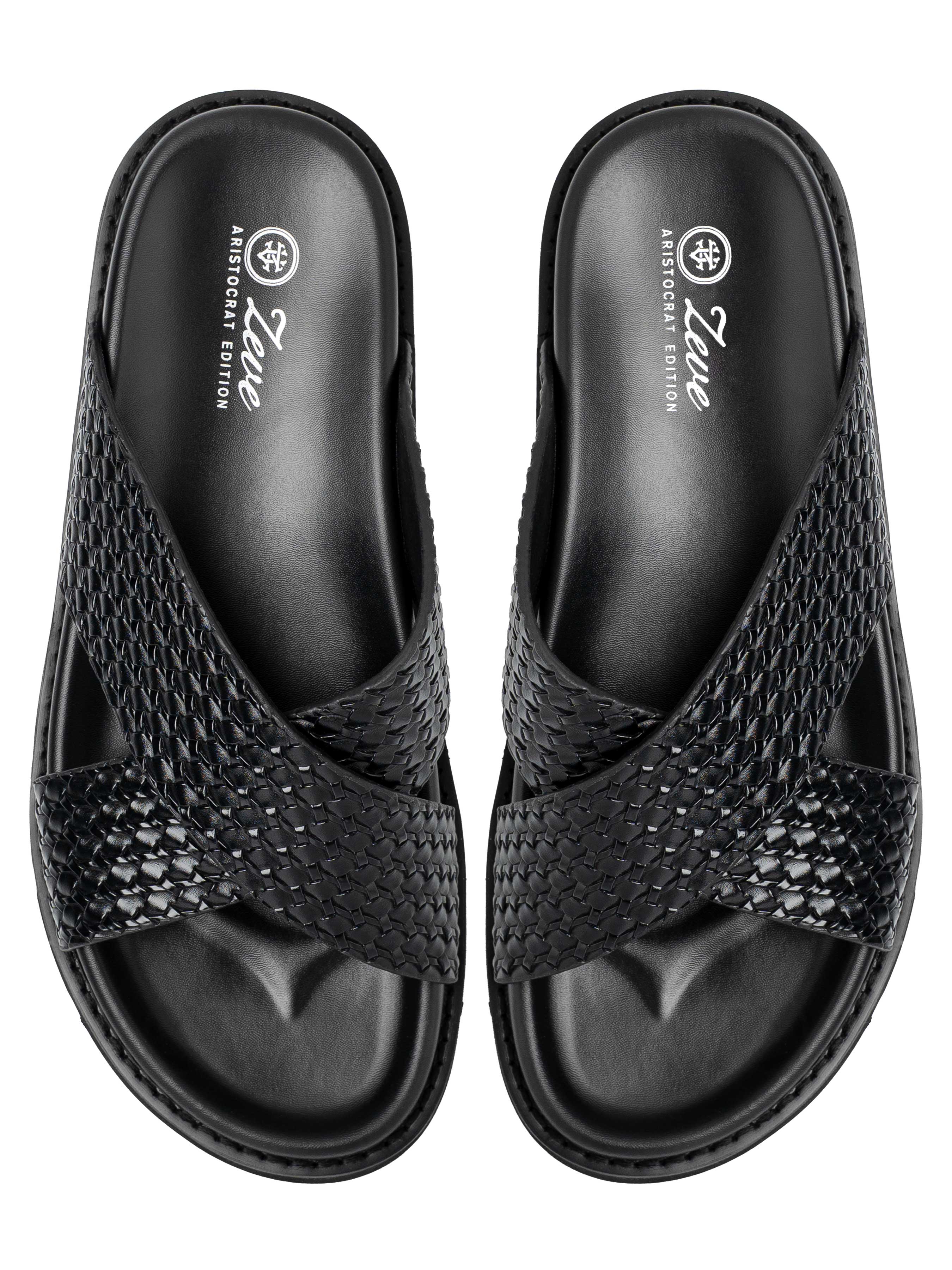 RumaSandalSolidBlackTop - Zeve