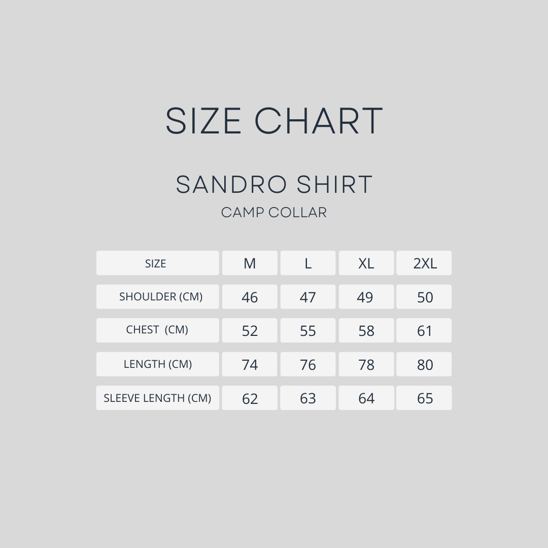 Sandro Shirt – Deep Navy (Camp Collar)