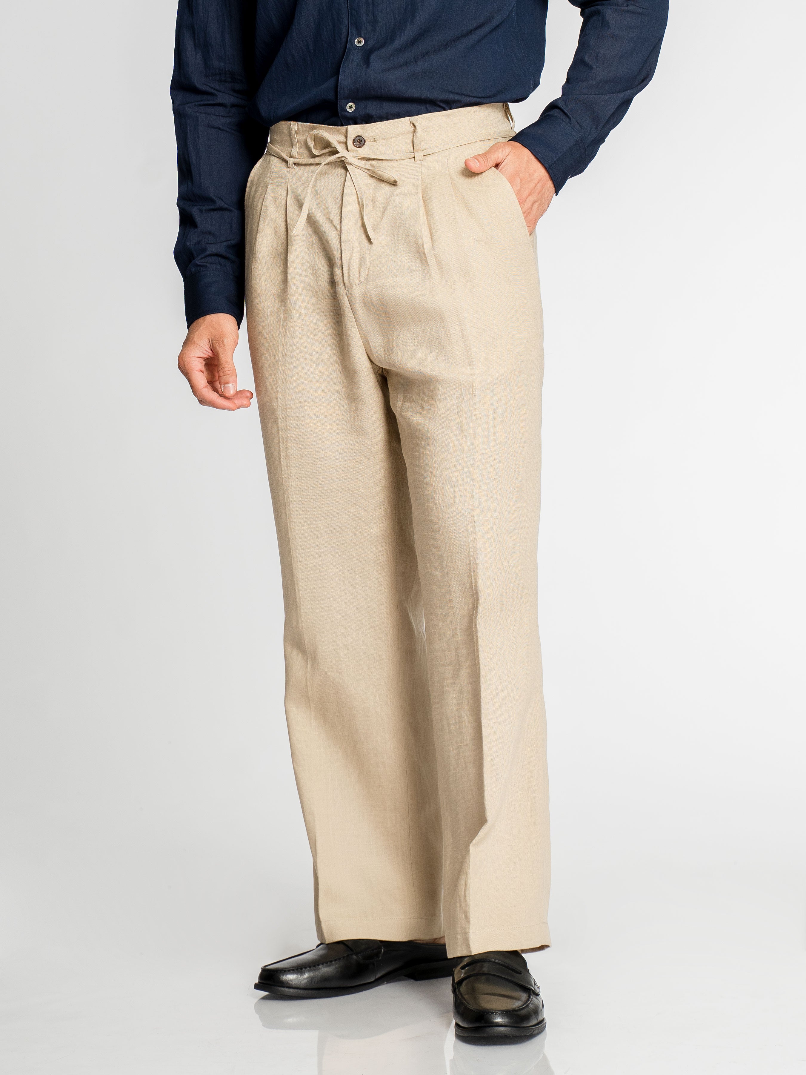 Sarto Relaxed Trousers - Khakis (Wide Fit)