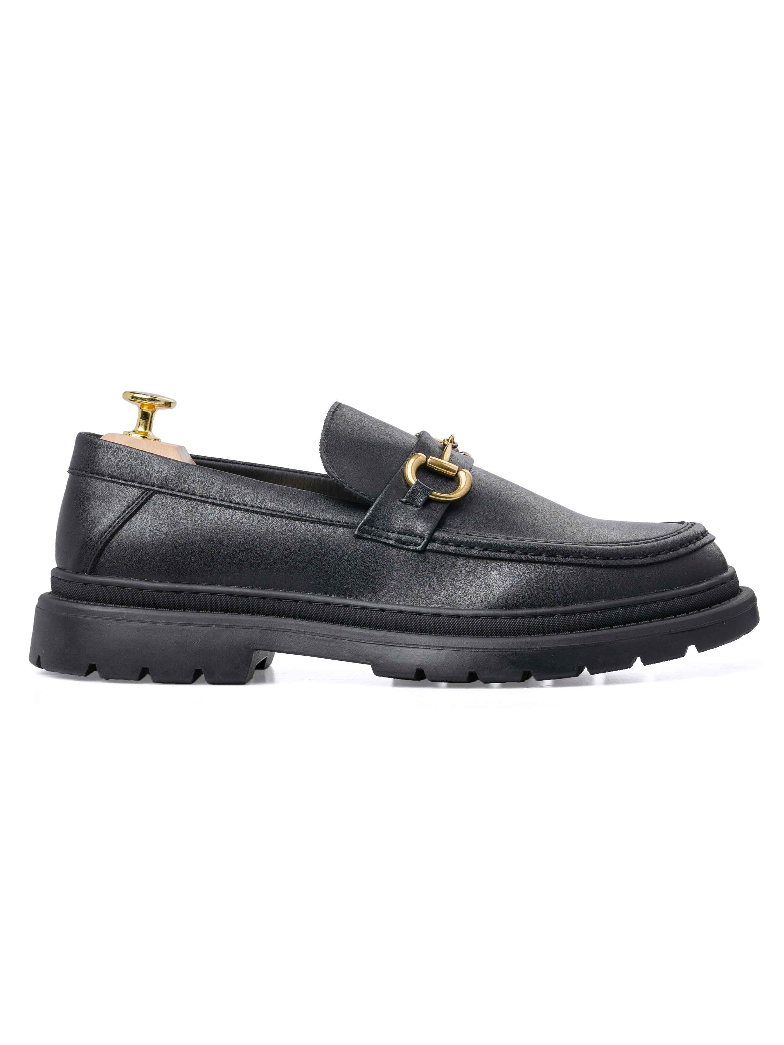 Side-Maurice-Moccasin-Buckle-Loafer-Black-CS - Zeve
