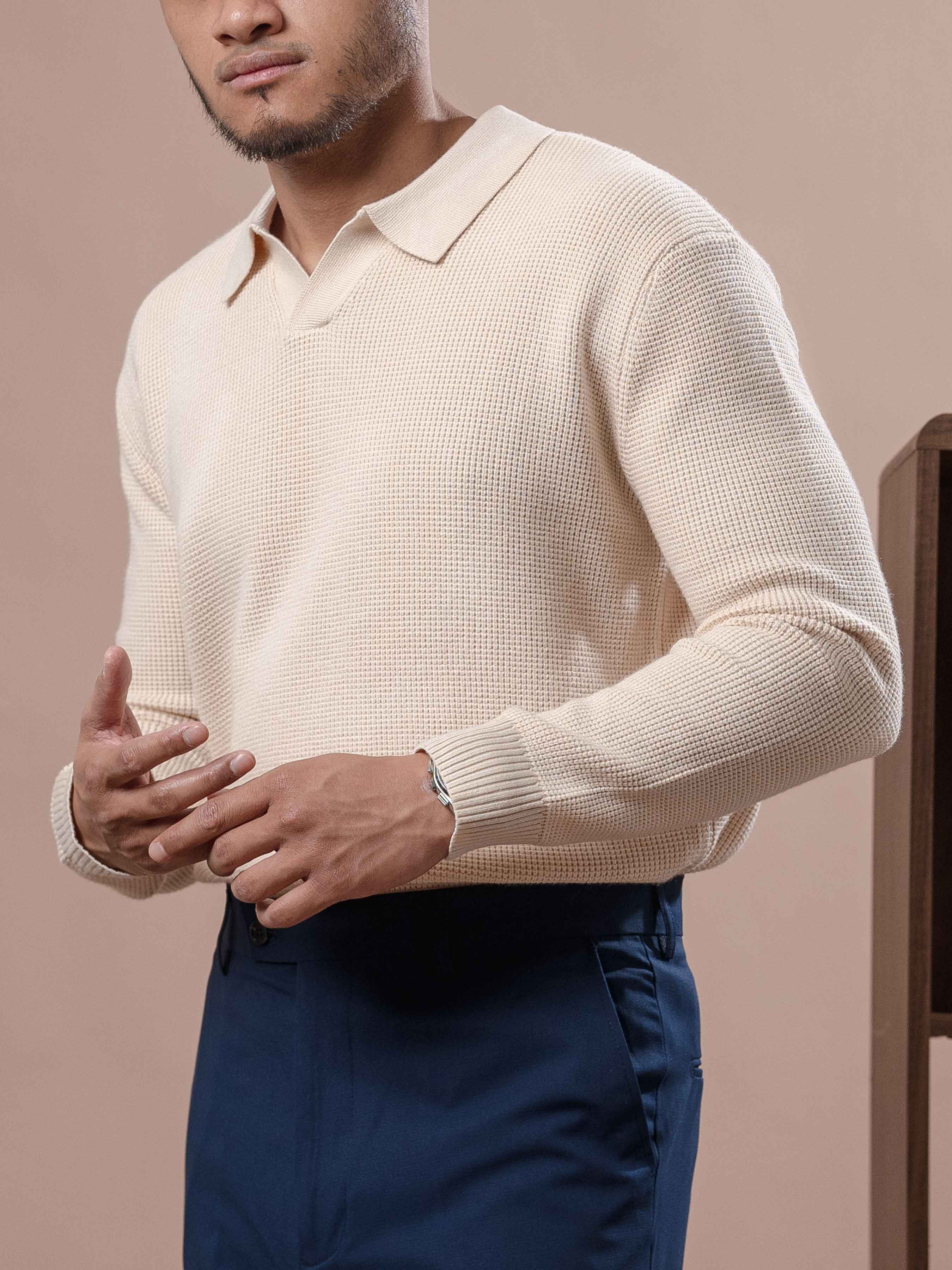 SilvioKnitBeigeHalfbody3 - Zeve