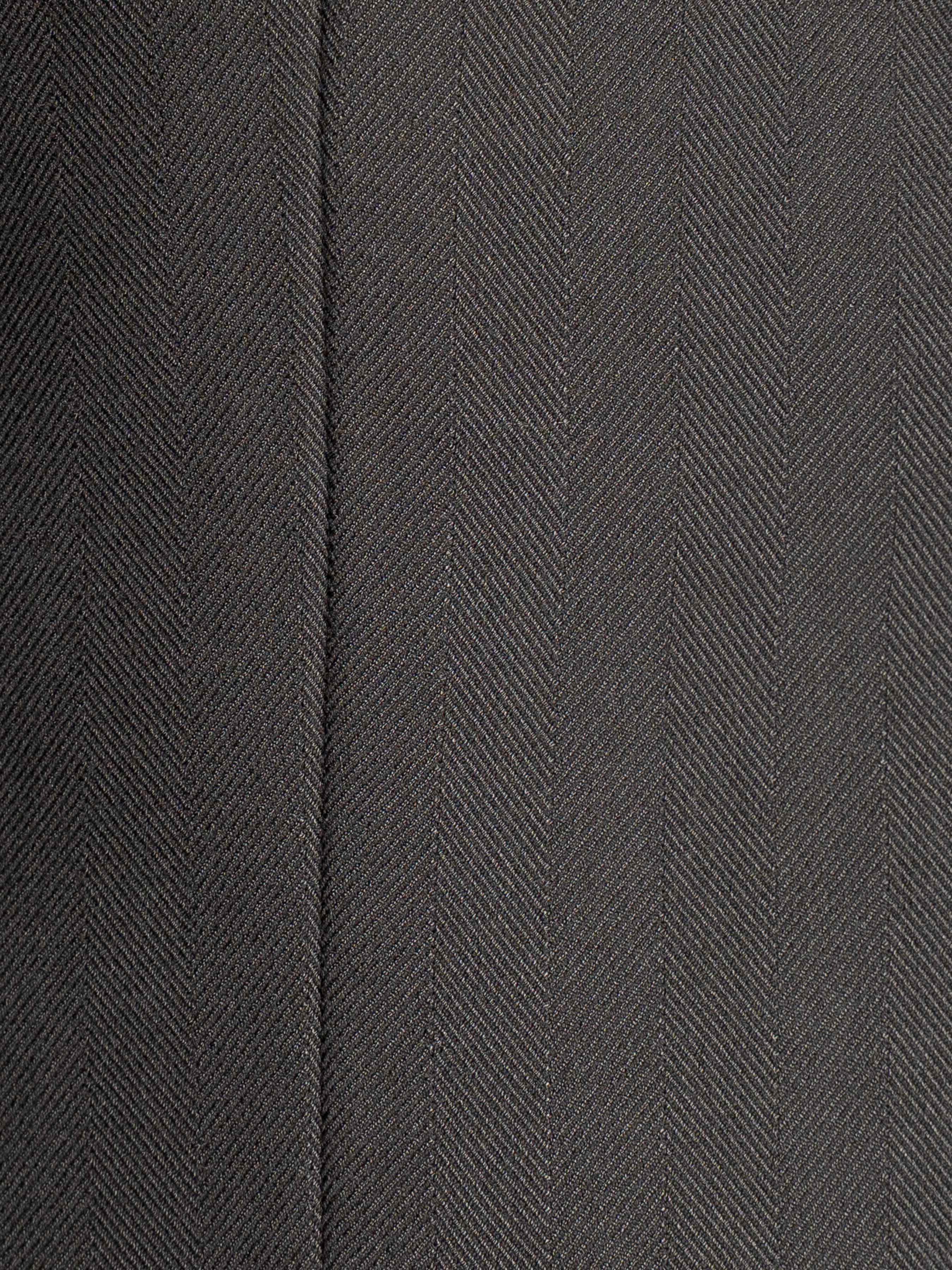 Single Breasted Suit Blazer - Black Shadow Stripe (Peak Lapel)