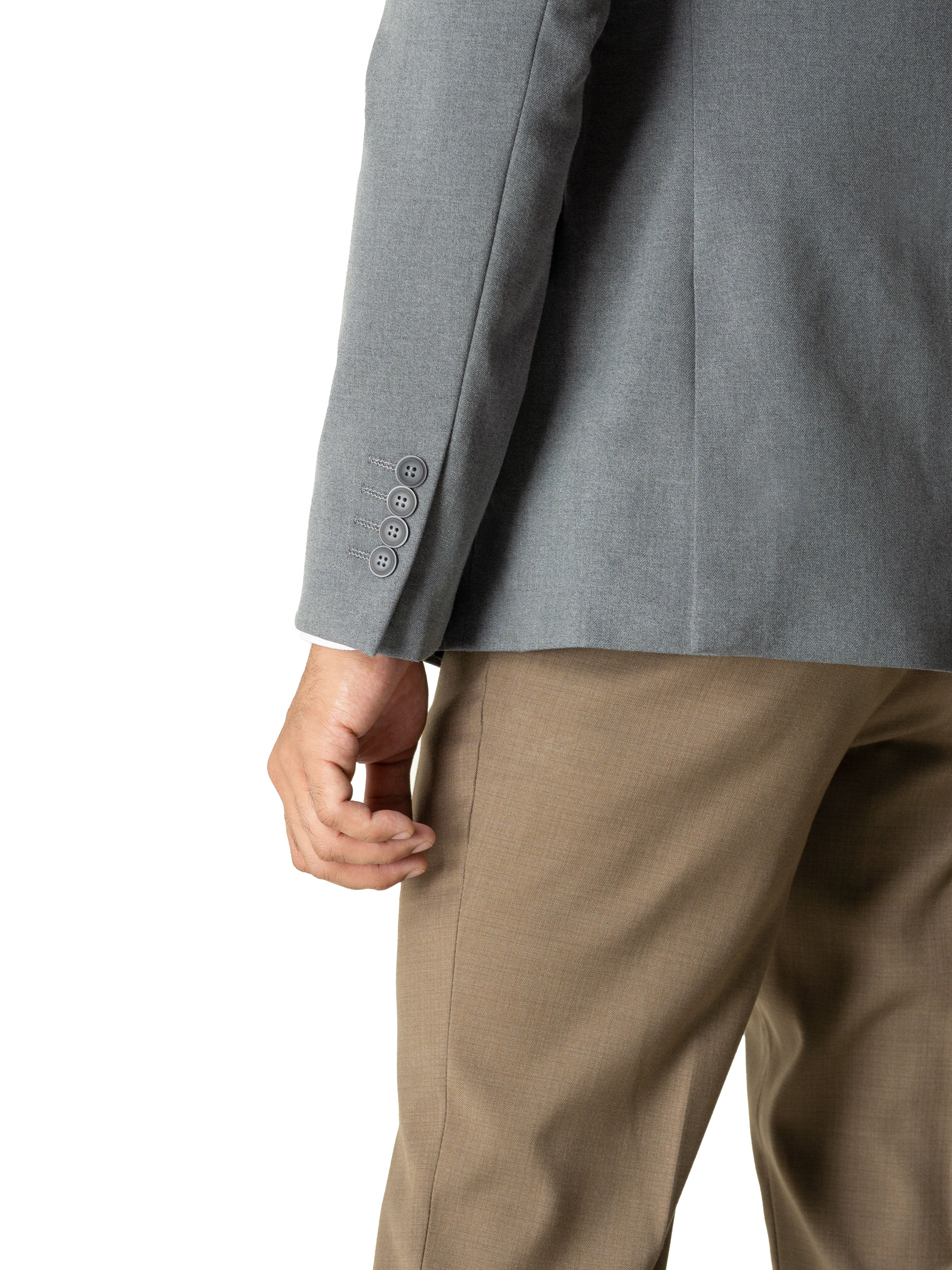 Single-Breasted-Suit-Blazer-Grey-Plain_04 - Zeve