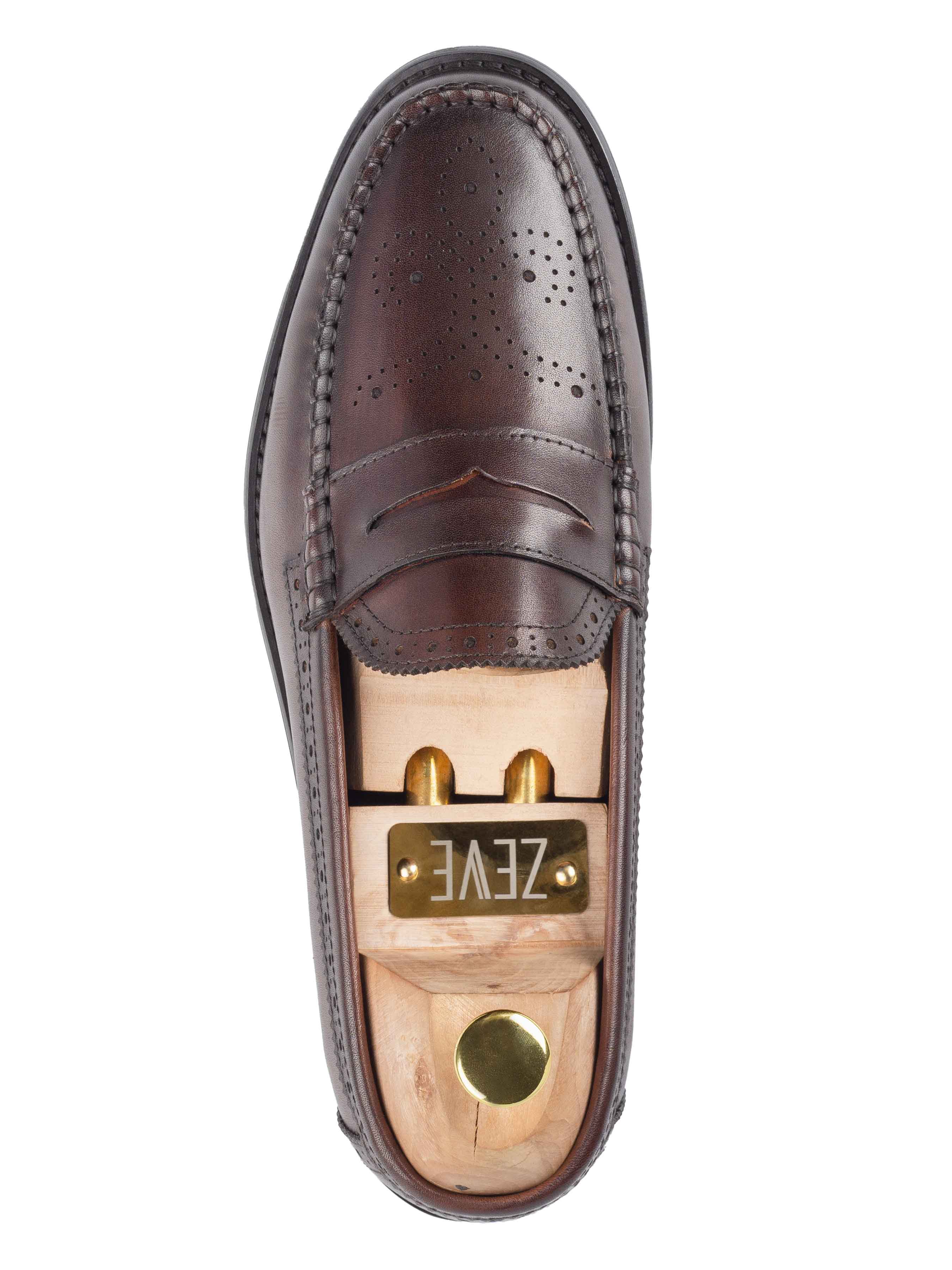 Brogue Penny Loafer - Coffee
