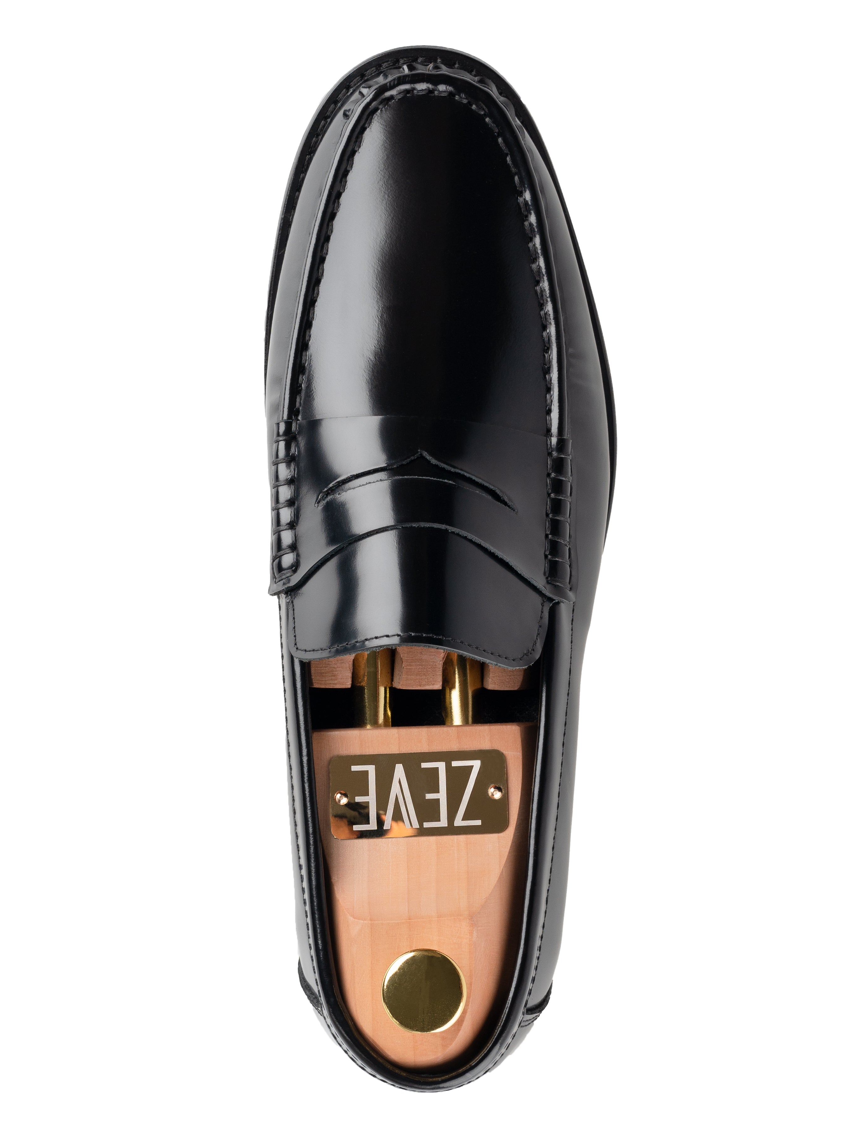 Single-Marco-Penny-Loafer-Black-Polished - Zeve