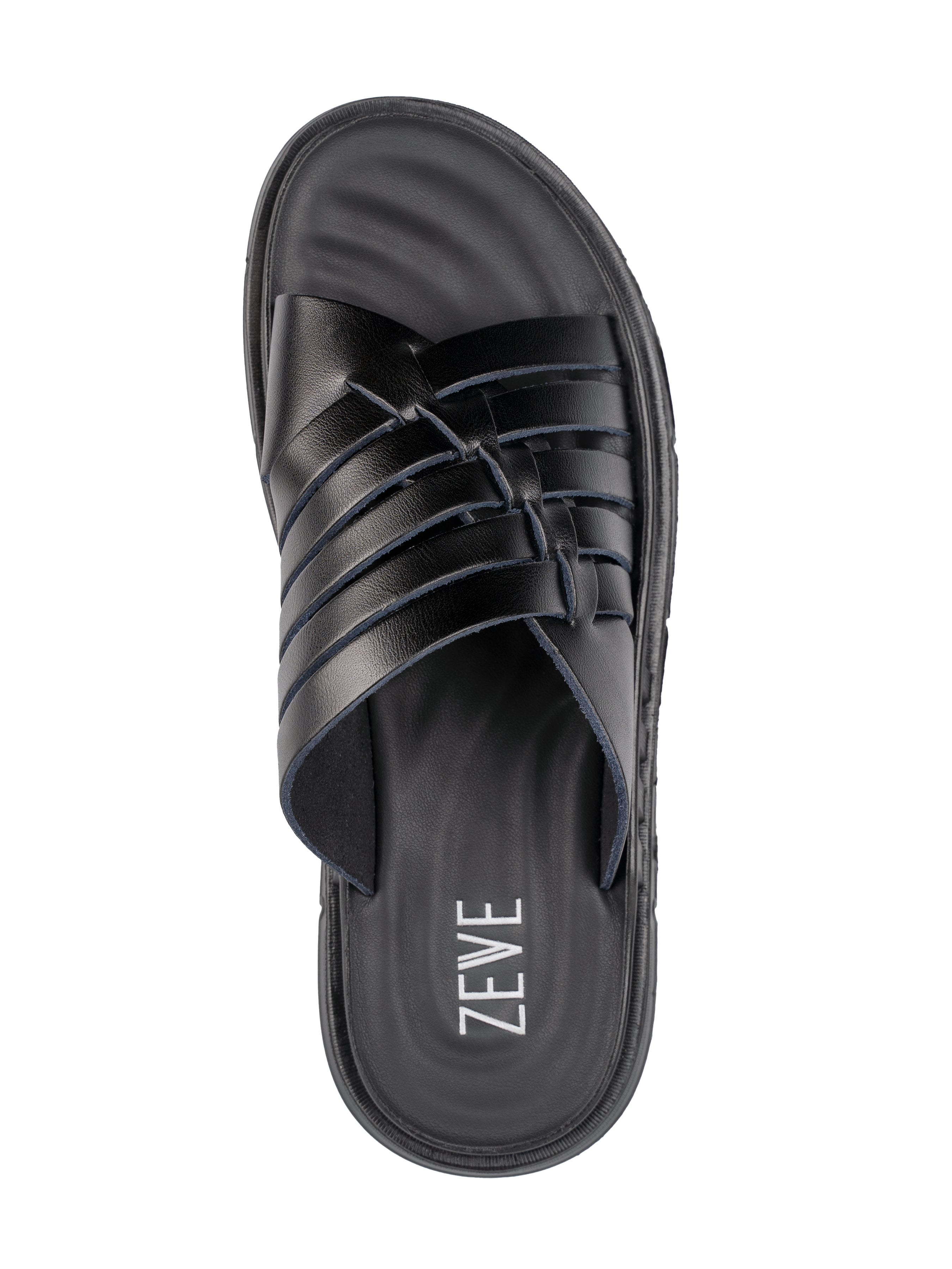 Single-NicoSandal-Black - Zeve