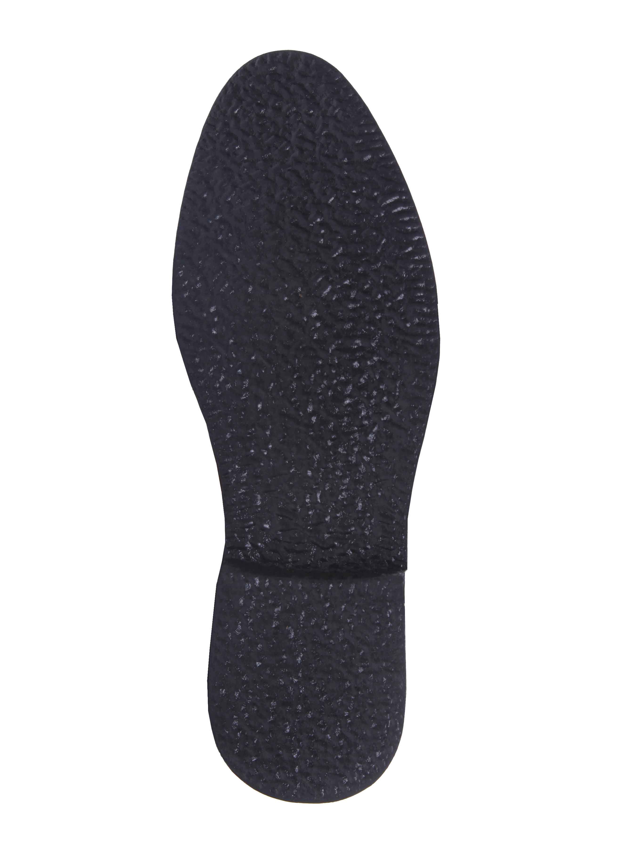 Belgian Loafer - Black Pebble Grain Leather (Crepe Sole)