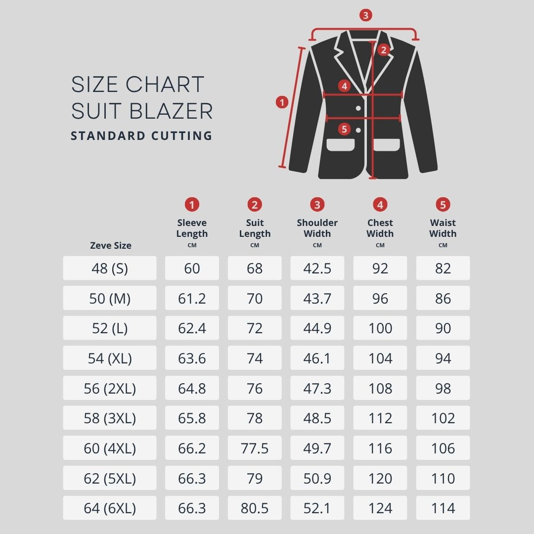 Single Breasted Suit Blazer - Deep Blue Plain (Notch Lapel)