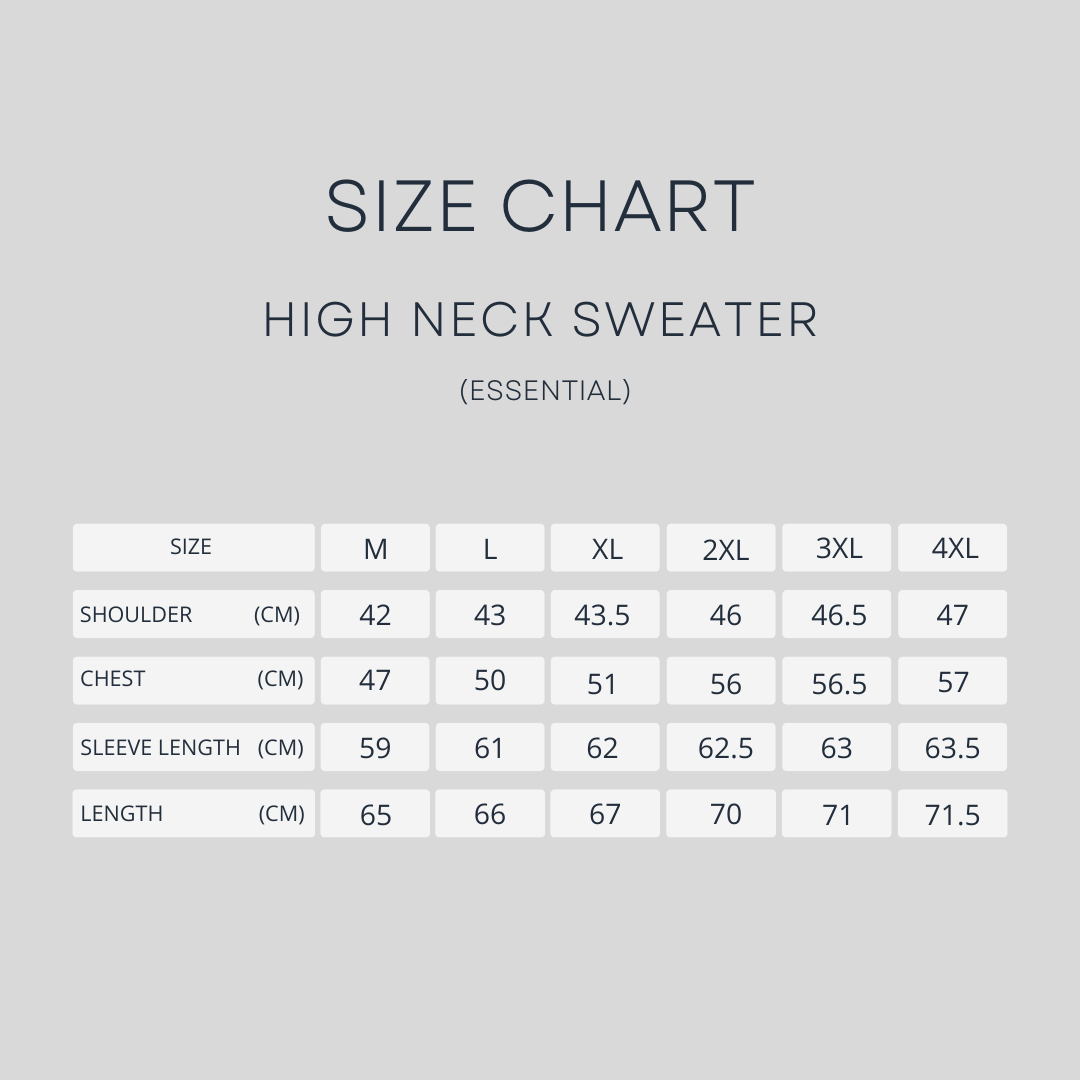 High Neck Sweater - Beige