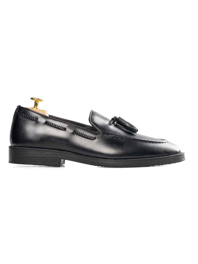 Tassel-Loafer-Black-Leather-Crepe-Sole_01 - Zeve