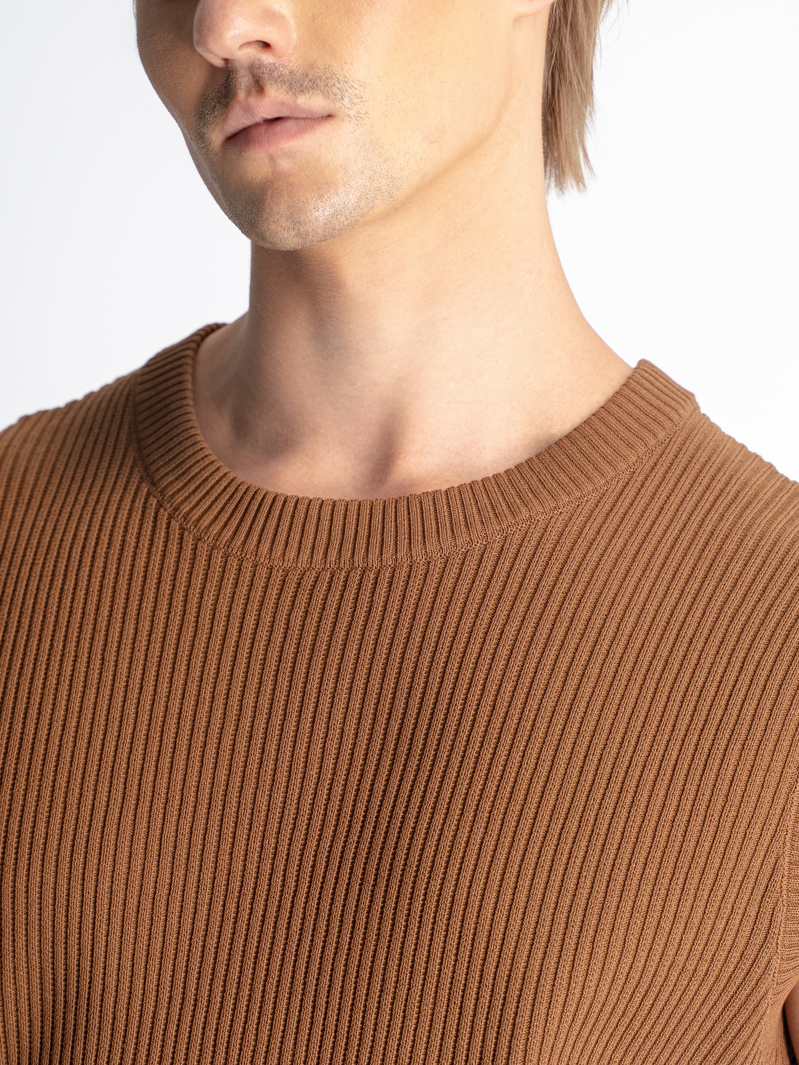 Theo Sleeveless Knit - Coffee