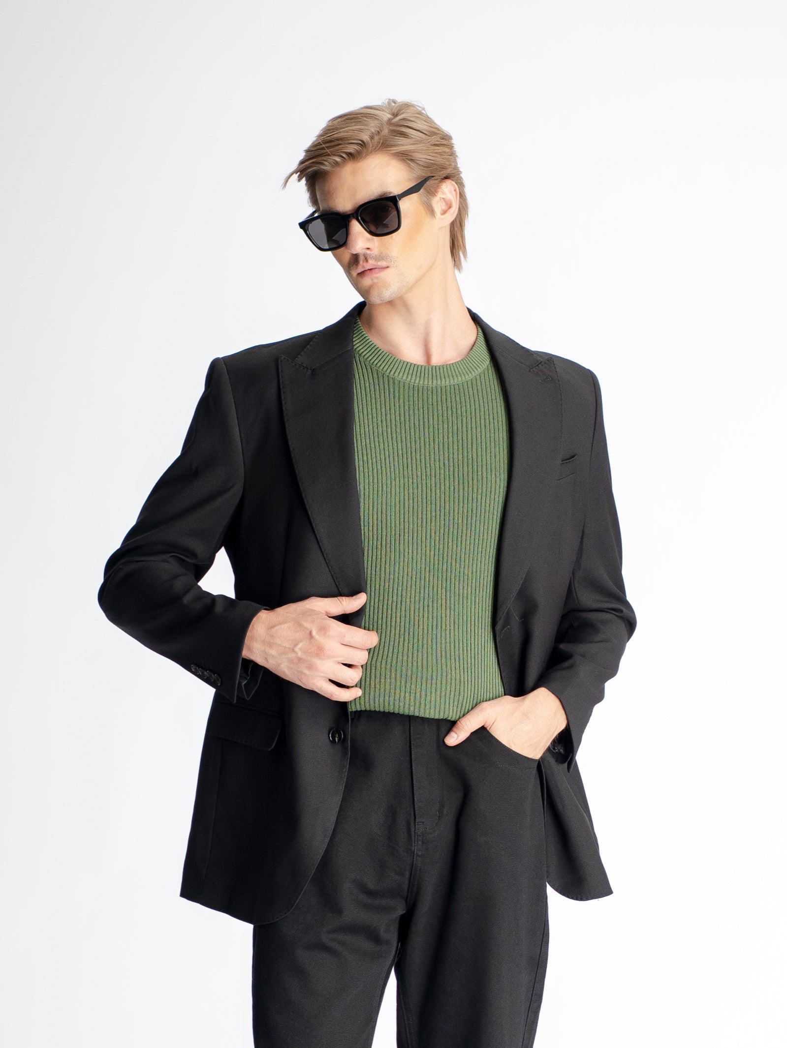 Theo Sleeveless Knit - Green