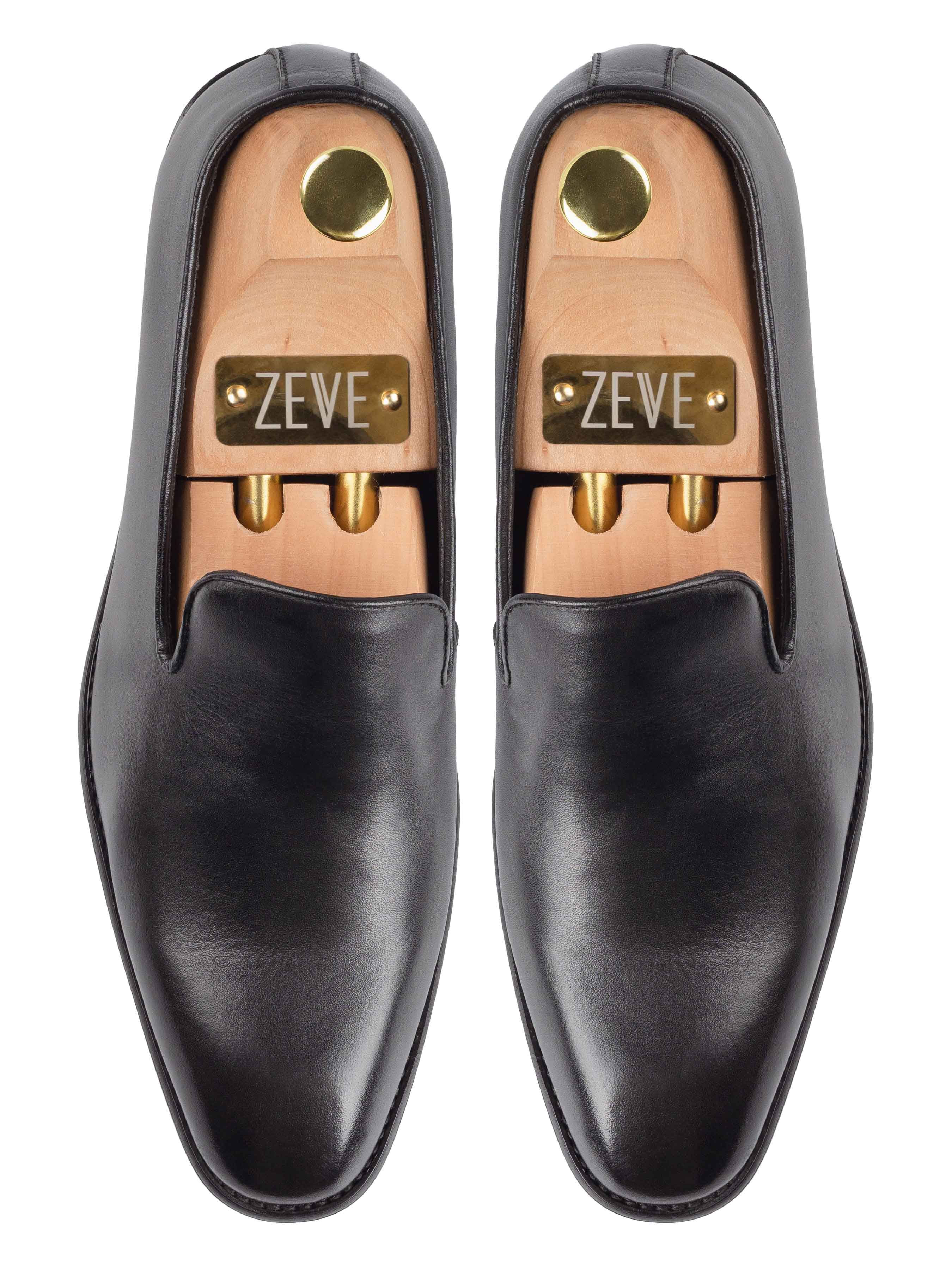 Top-Blake-Loafer-Slipper-Black - Zeve