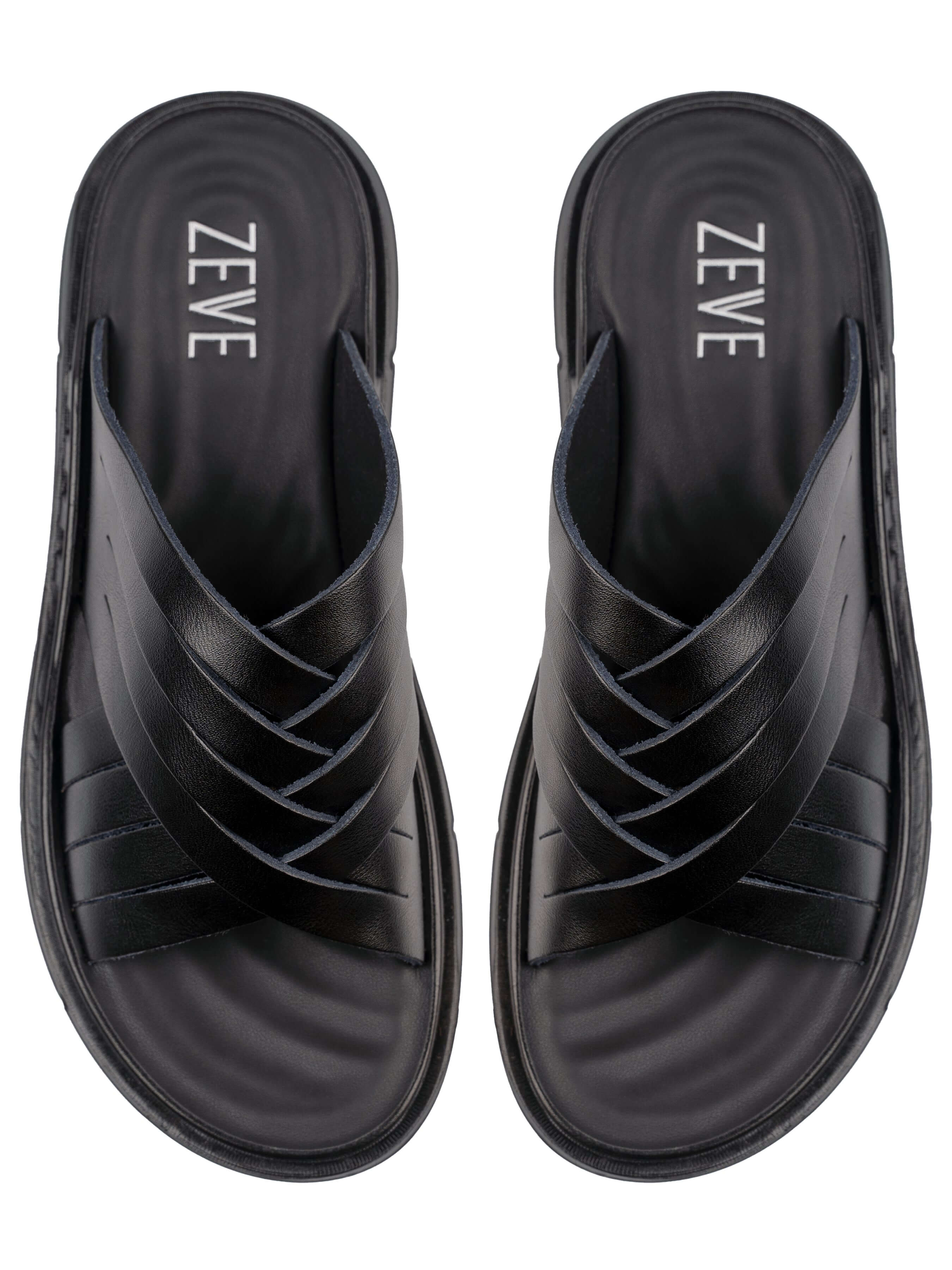 Faro Sandal - Black Leather