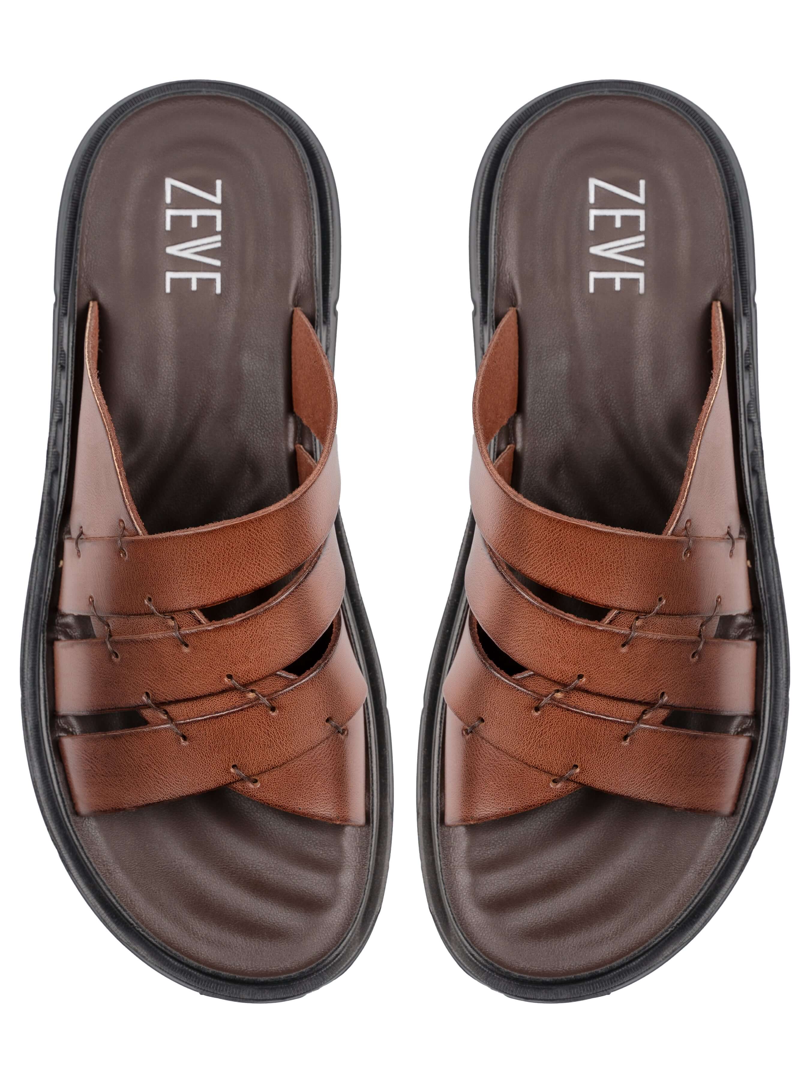 Hael Sandal - Coffee Leather