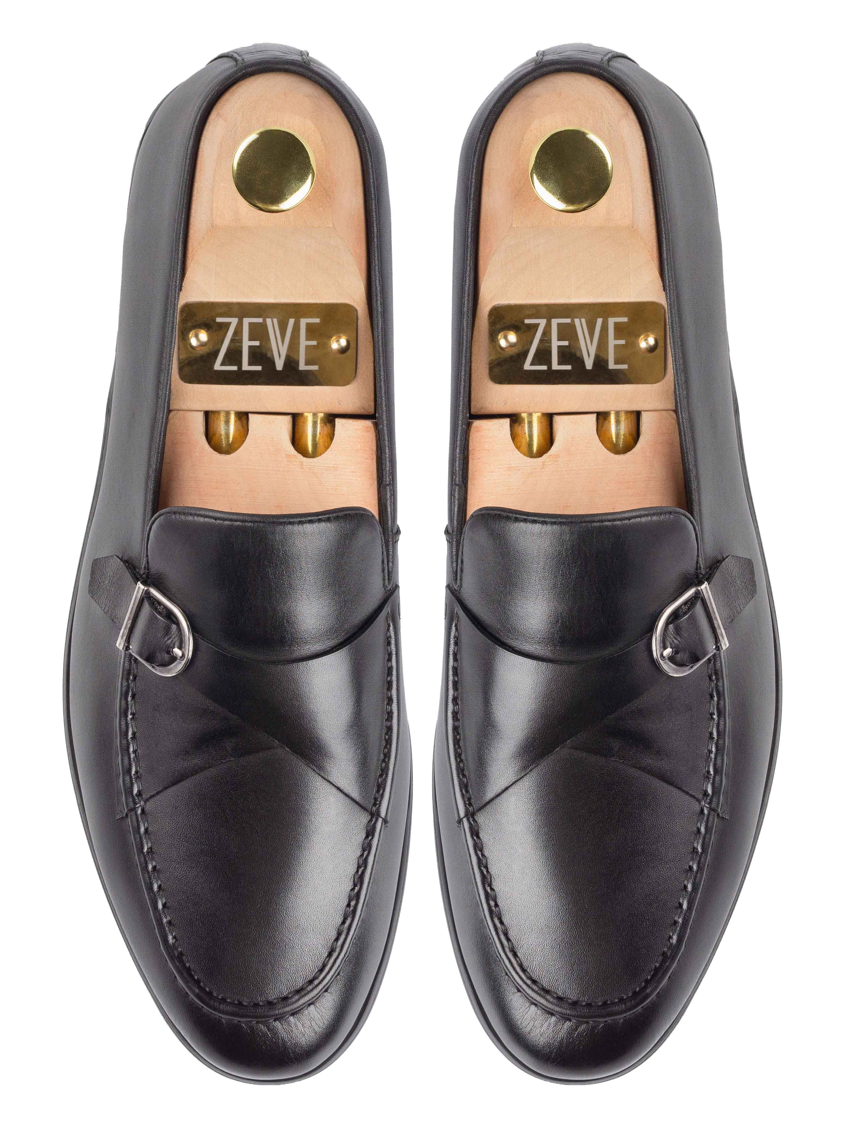 Top-Leo-Duo-Strap-Loafer-Black-HPP - Zeve